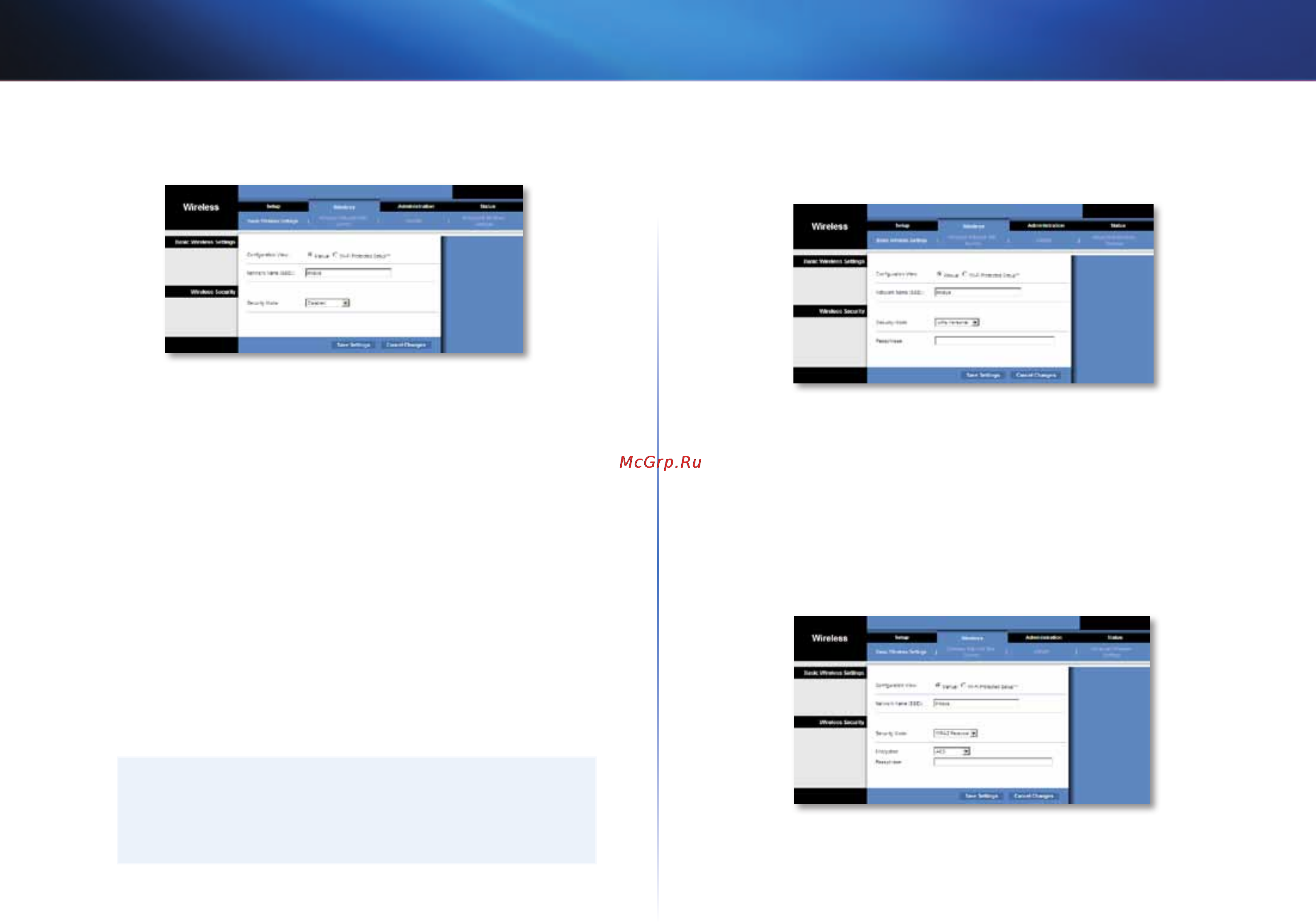 Linksys WES610N [177/546] Configuration avancée