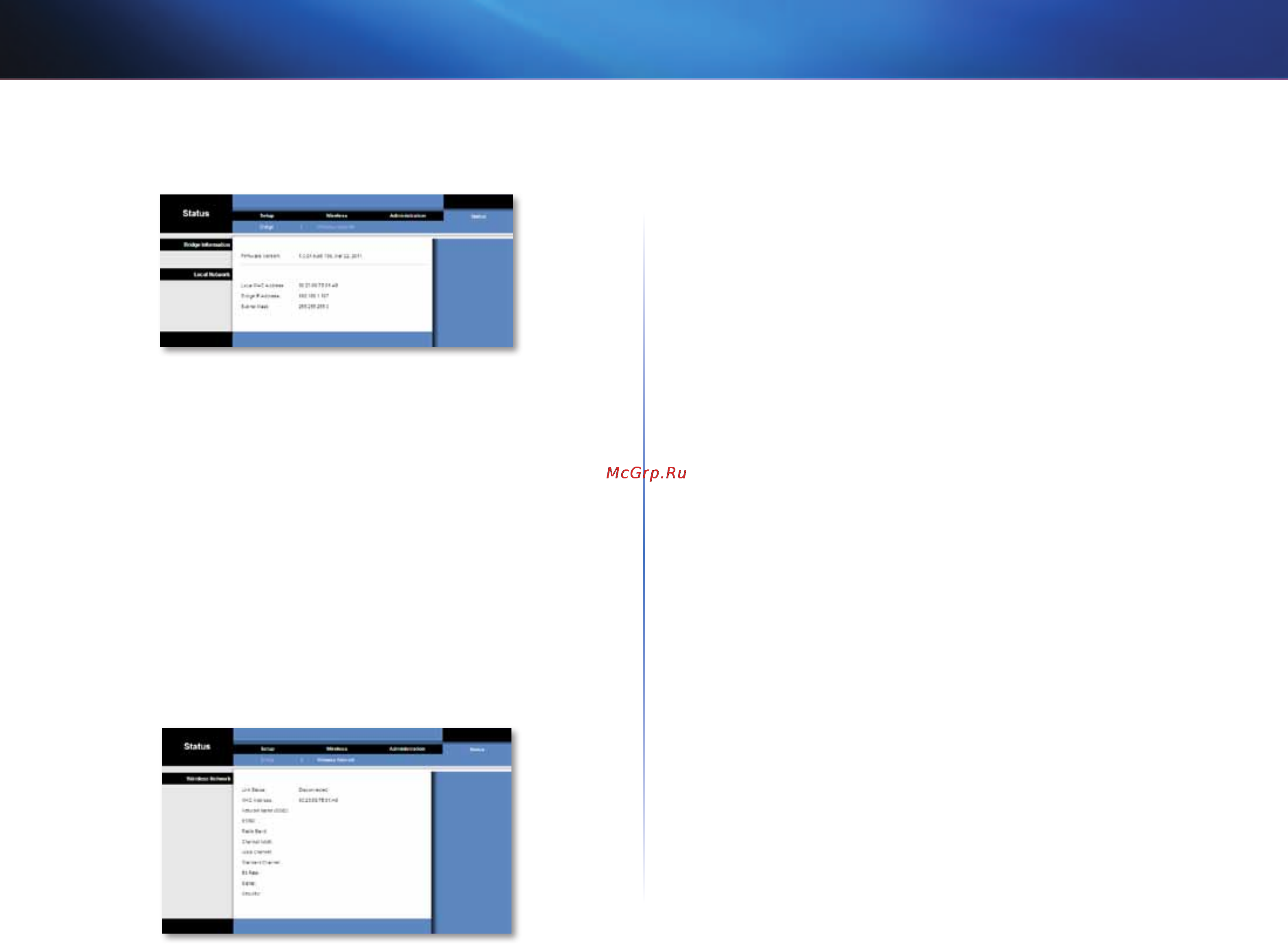 Linksys WES610N [269/546] Bridge information informasi jembatan