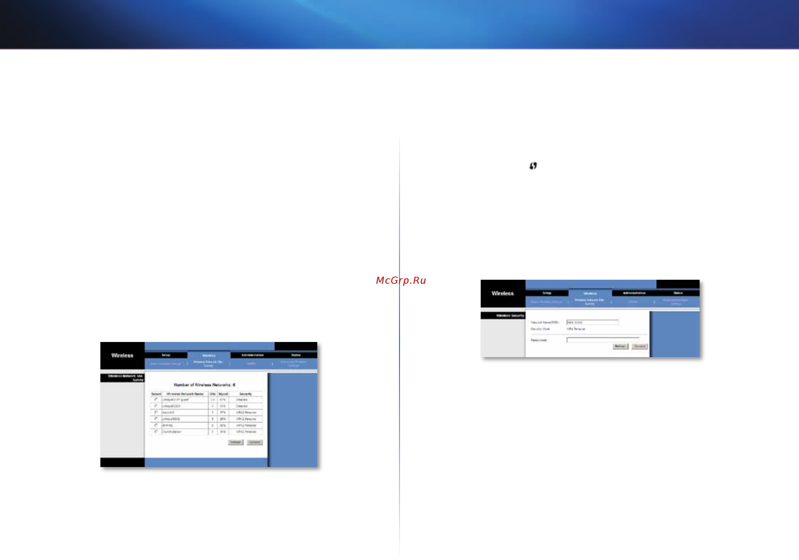 Linksys WES610N [284/546] Wireless wireless network site survey wireless ricerca sito su rete wireless