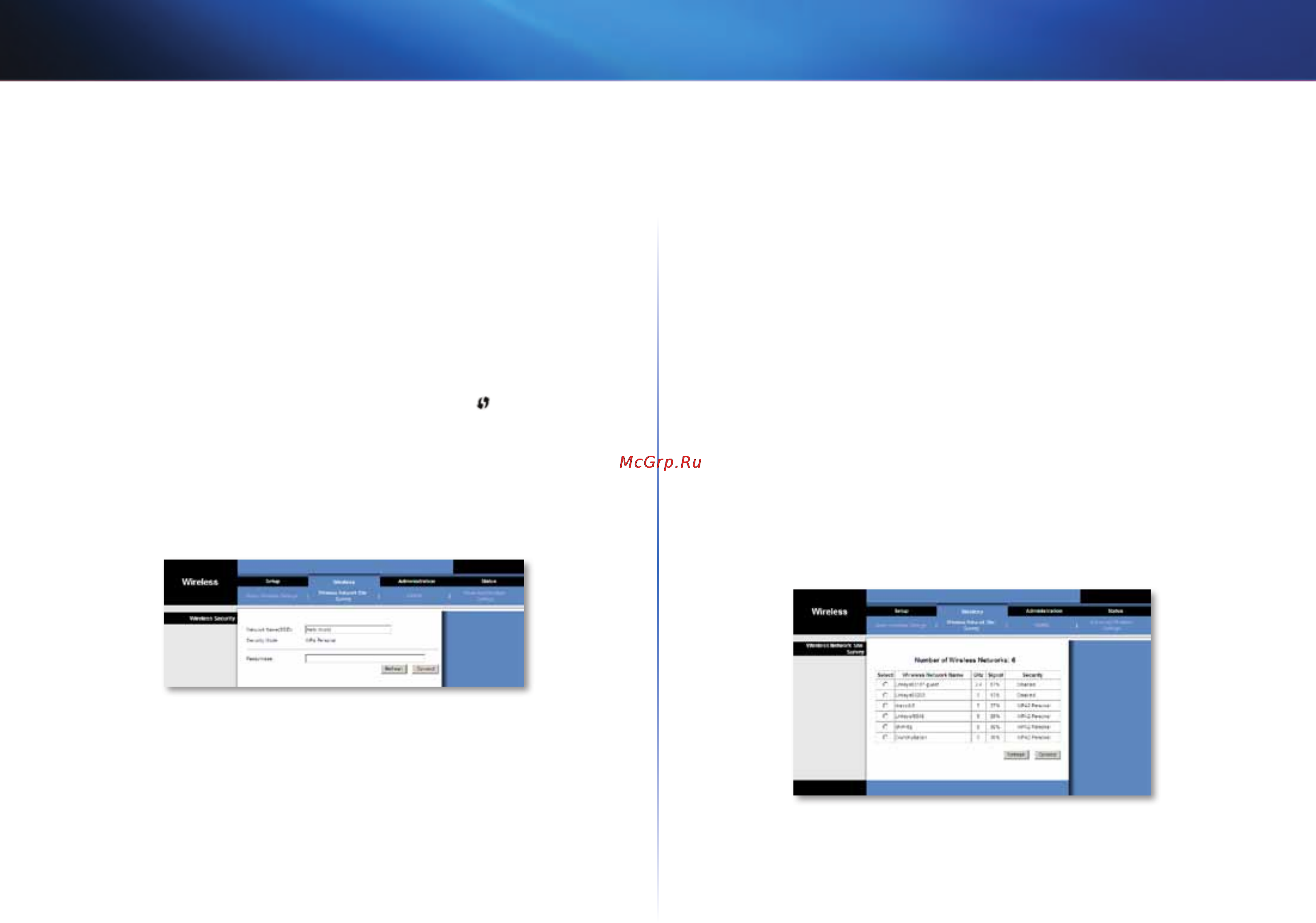 Linksys WES610N [32/546] Wireless network site survey مسح موقع الشبكة اللاسلكية
