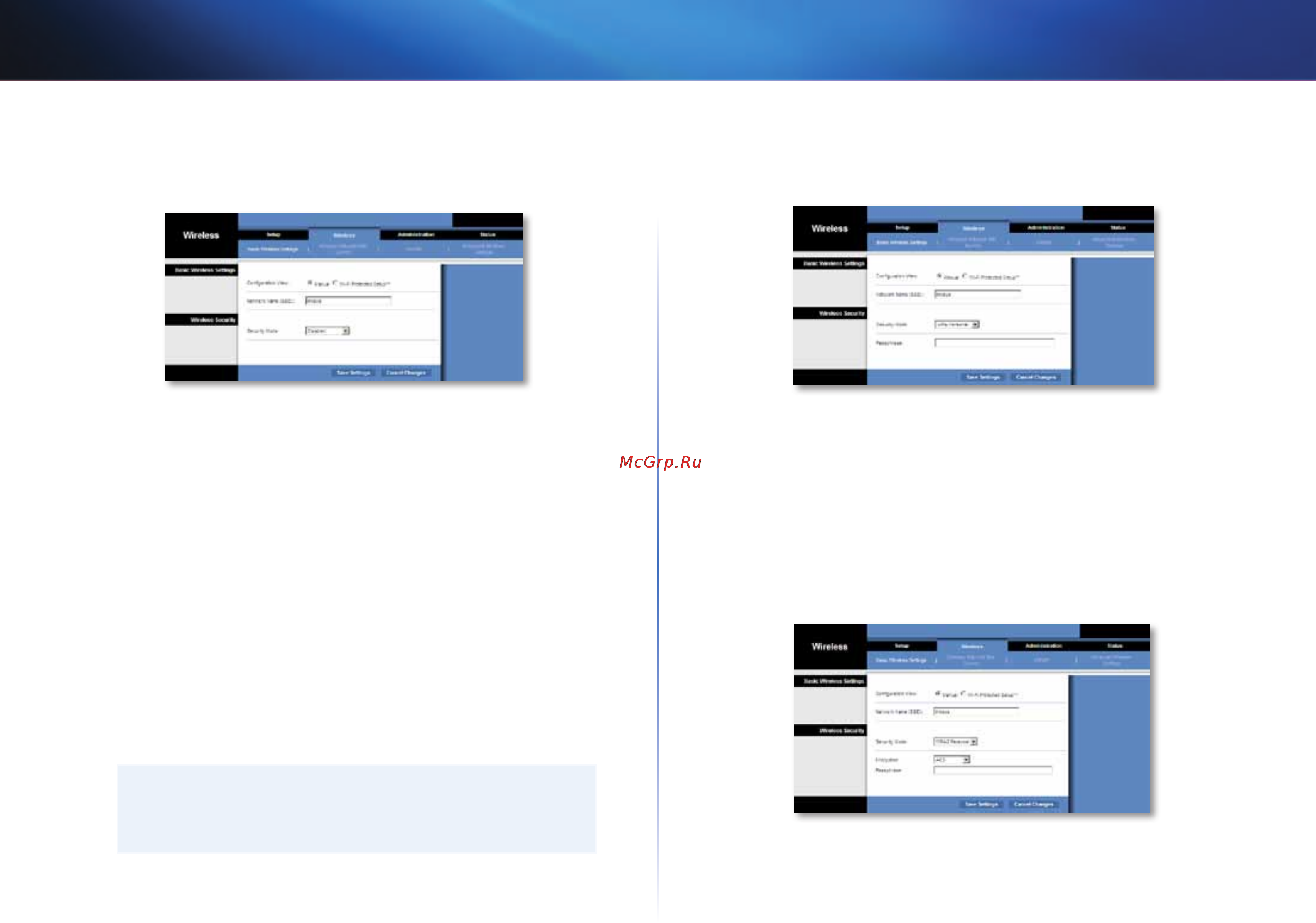 Linksys WES610N [324/546] Basic wireless settings grunnleggende trådløsinnstilinger