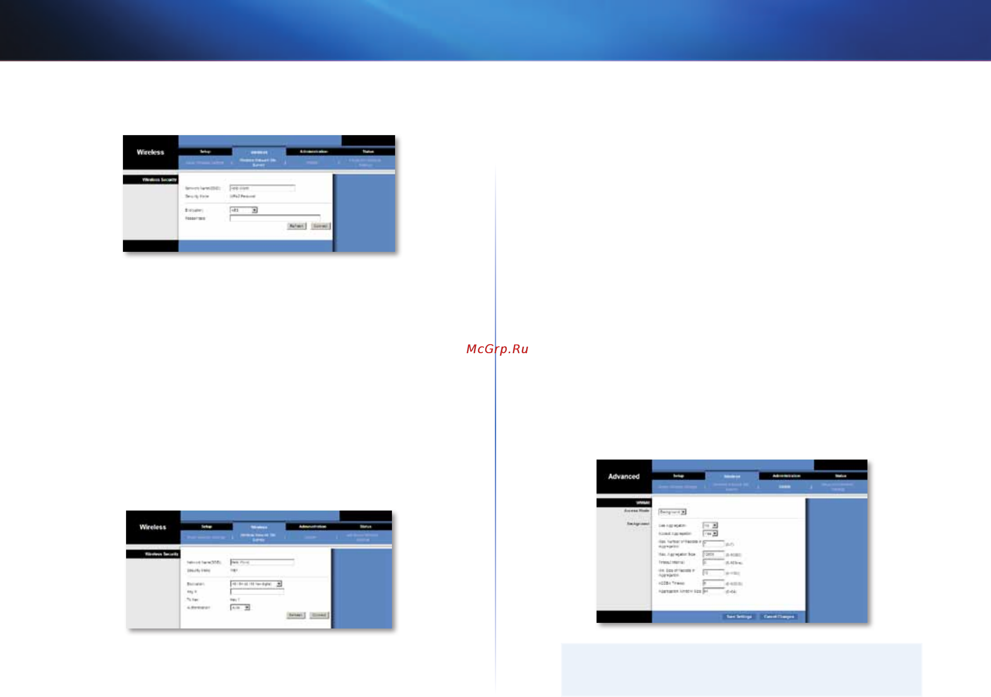 Linksys WES610N [369/546] Wireless sem fios wmm
