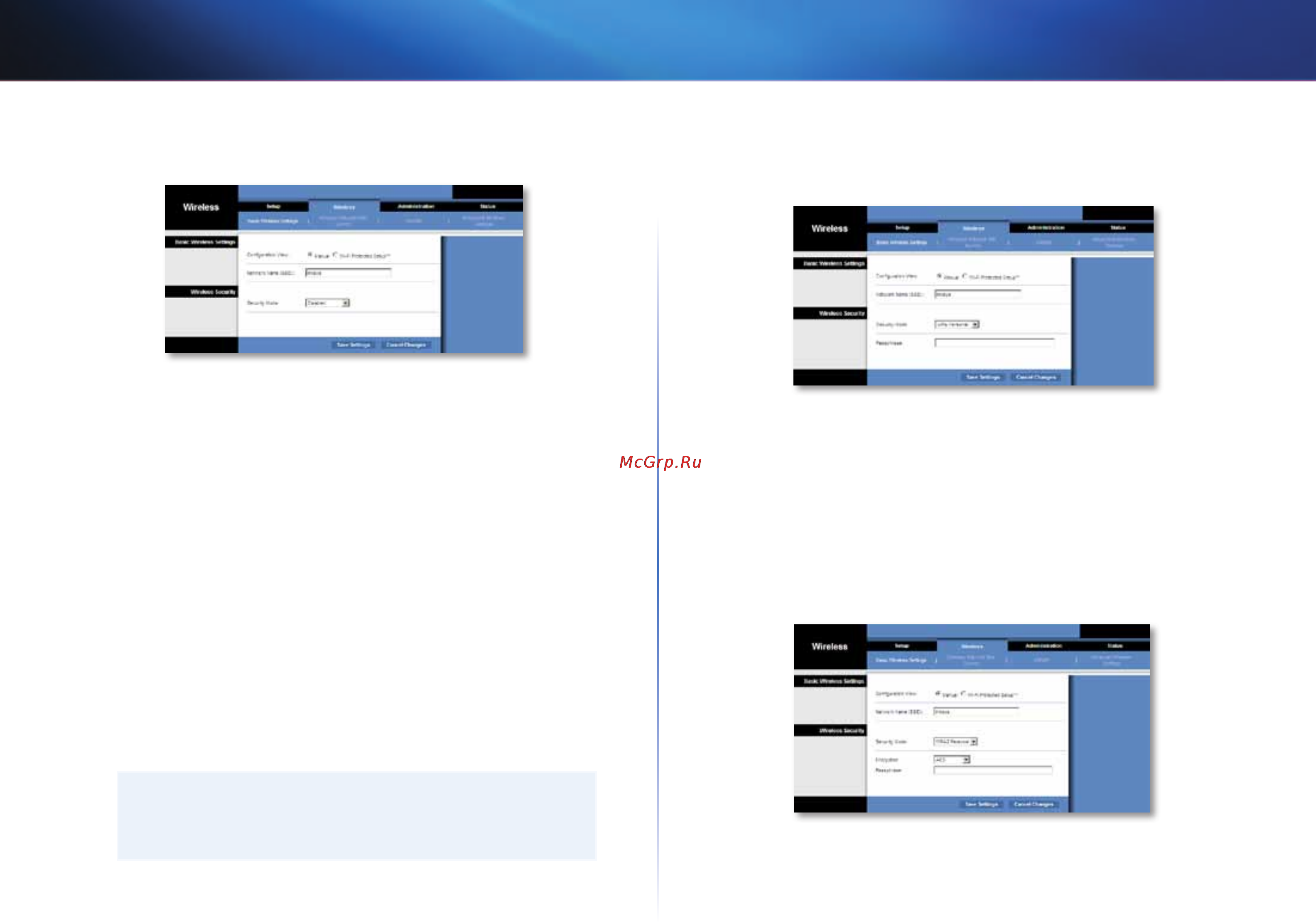 Linksys WES610N [387/546] Configurarea avansată