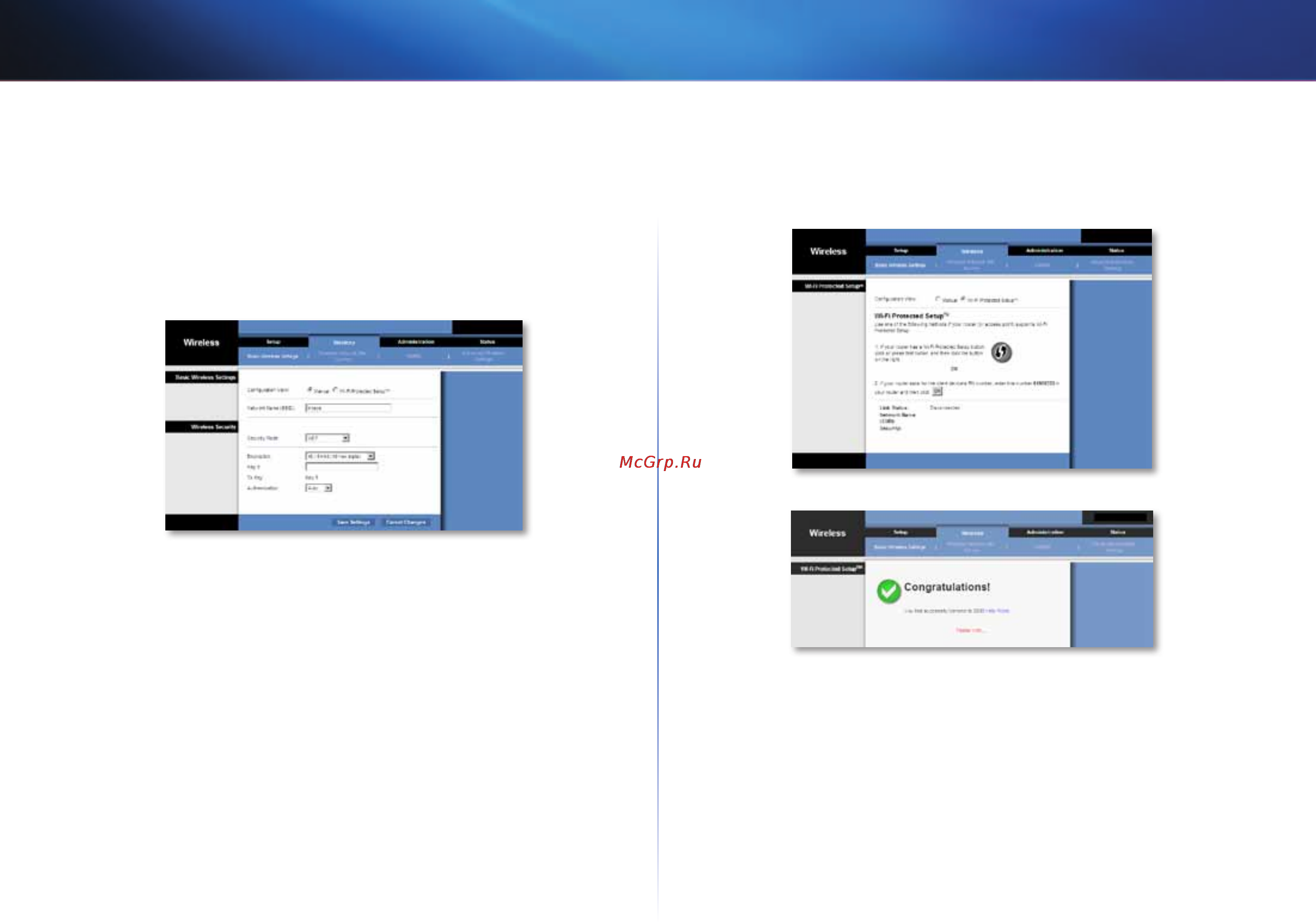 Linksys WES610N [388/546] Wi fi protected setup configurare protejată wi fi
