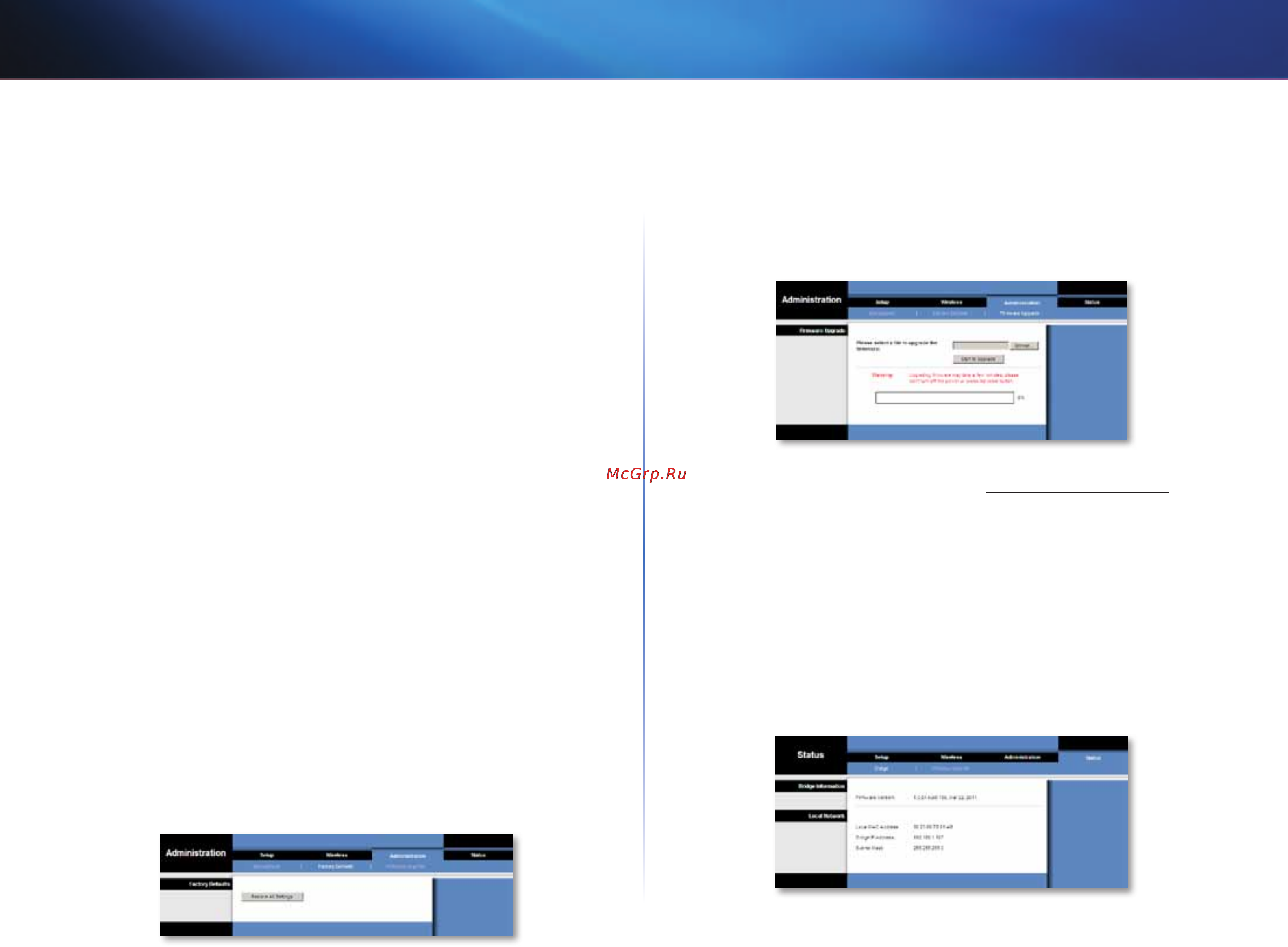 Linksys WES610N [394/546] Factory defaults setări implicite din fabrică