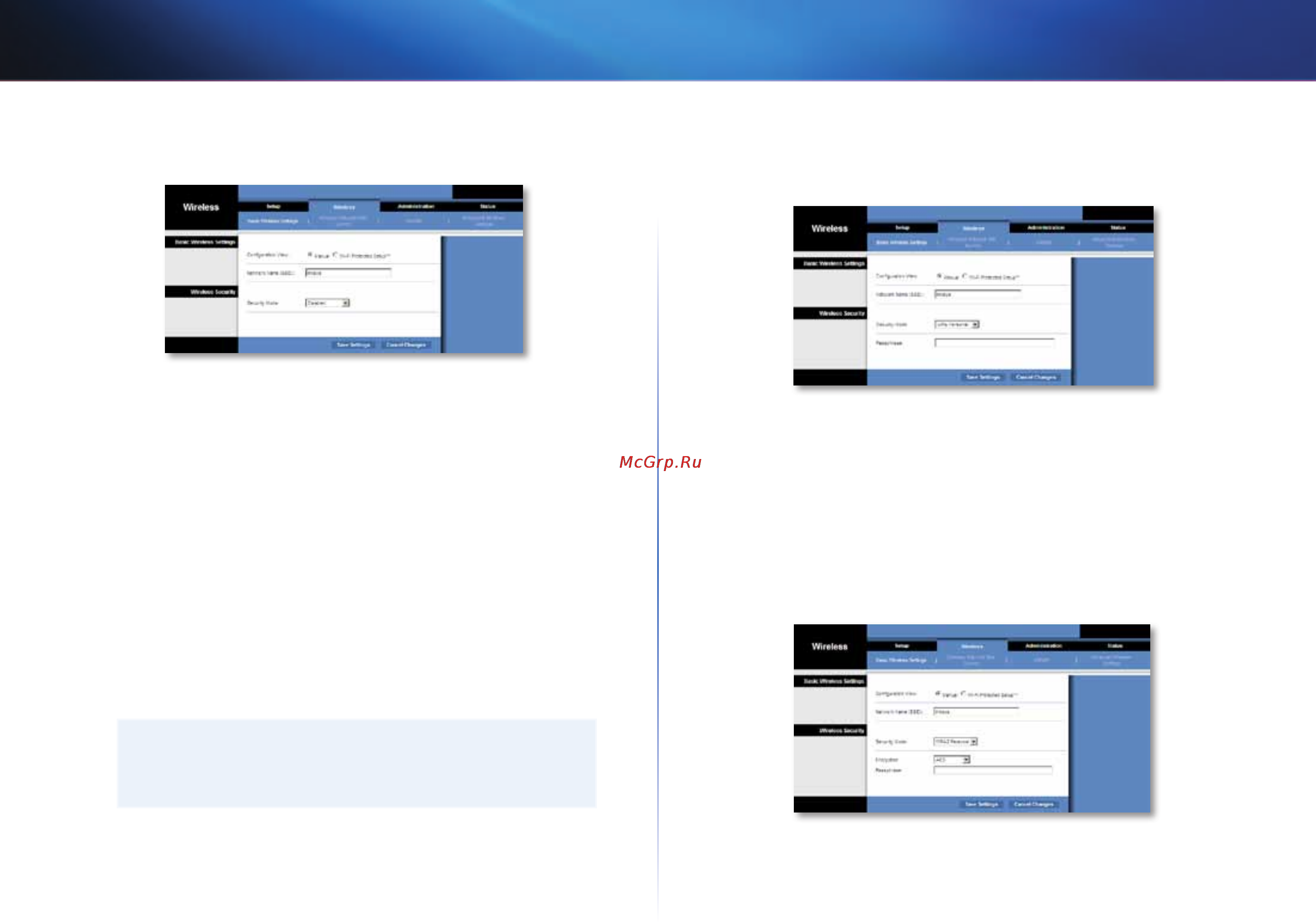 Linksys WES610N [450/546] Basic wireless settings osnovne brezžične nastavitve