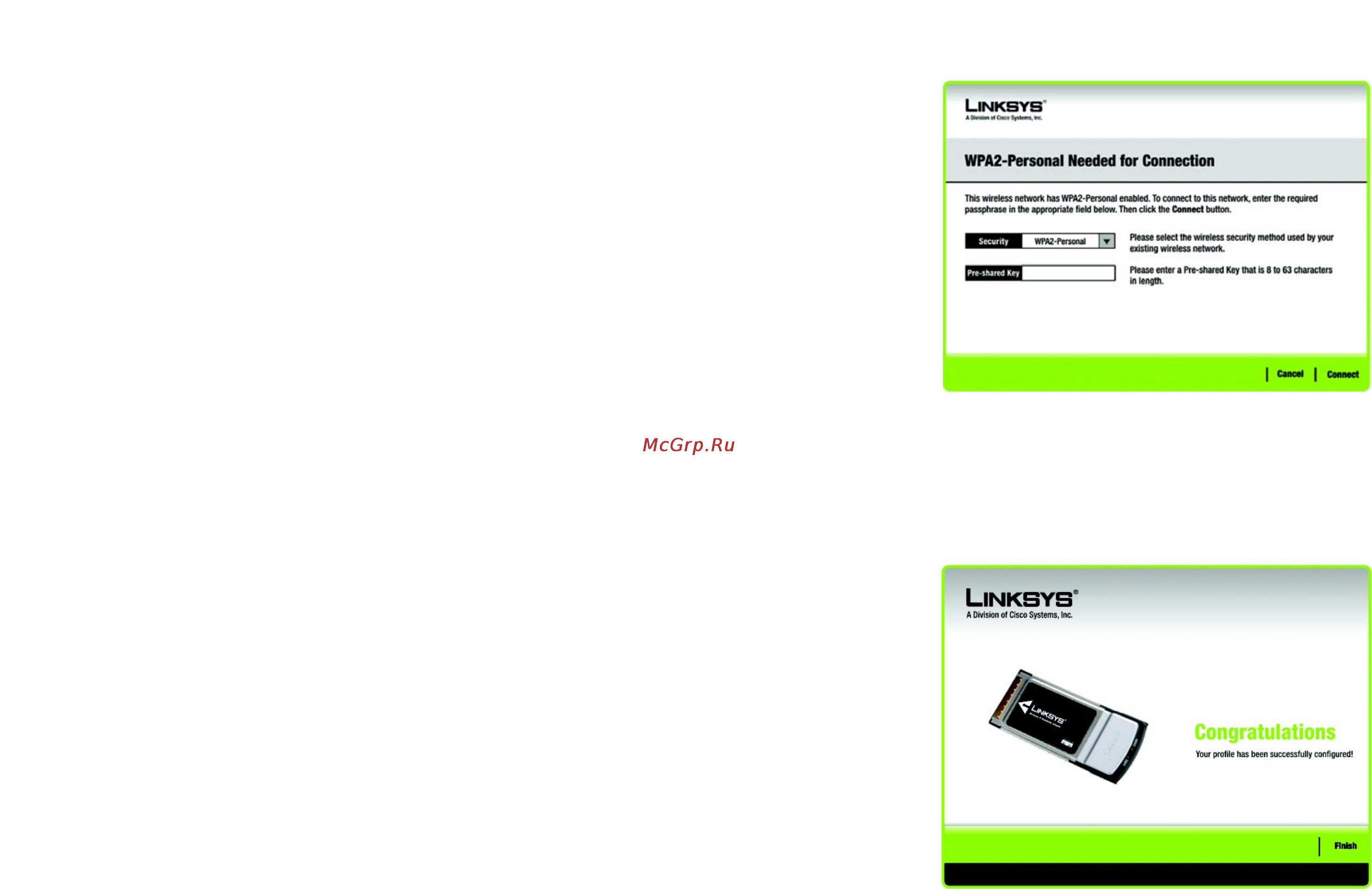 Linksys WPC300N Инструкция по эксплуатации онлайн [15/65] 46315