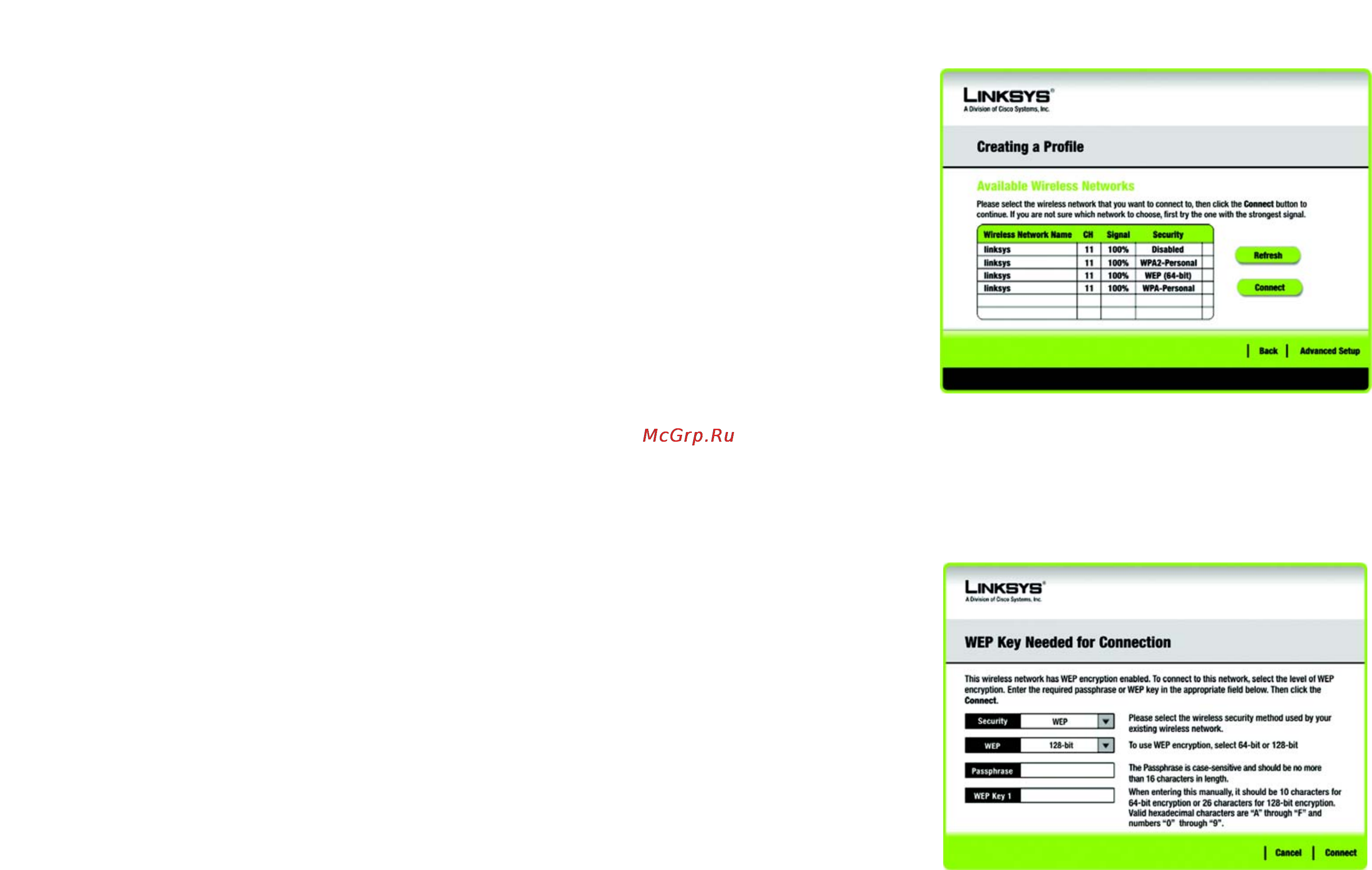 Linksys WPC300N [26/65] Create a new profile