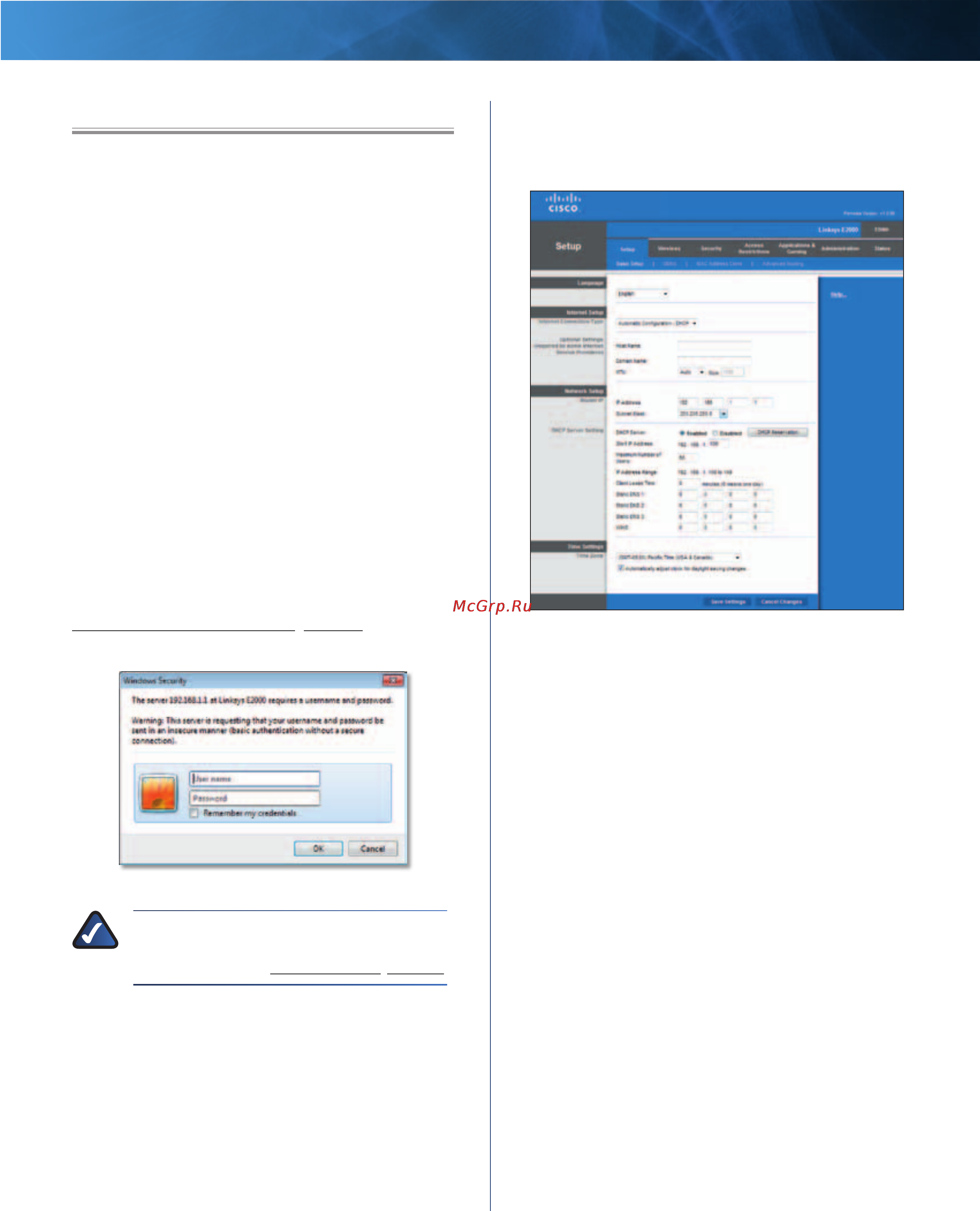 Linksys E2000 [16/59] Chapter 3 advanced configuration