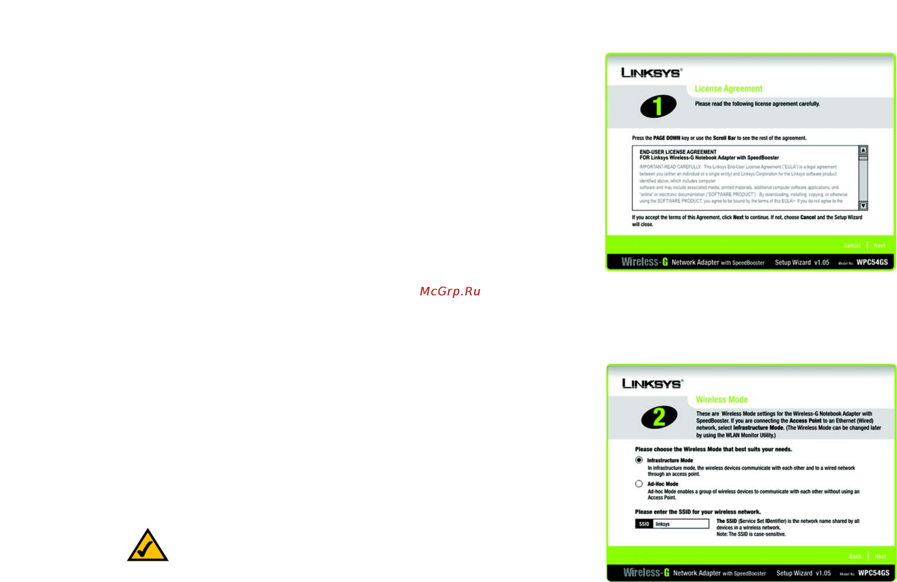 Linksys WPC54GS [13/54] The installation procedure