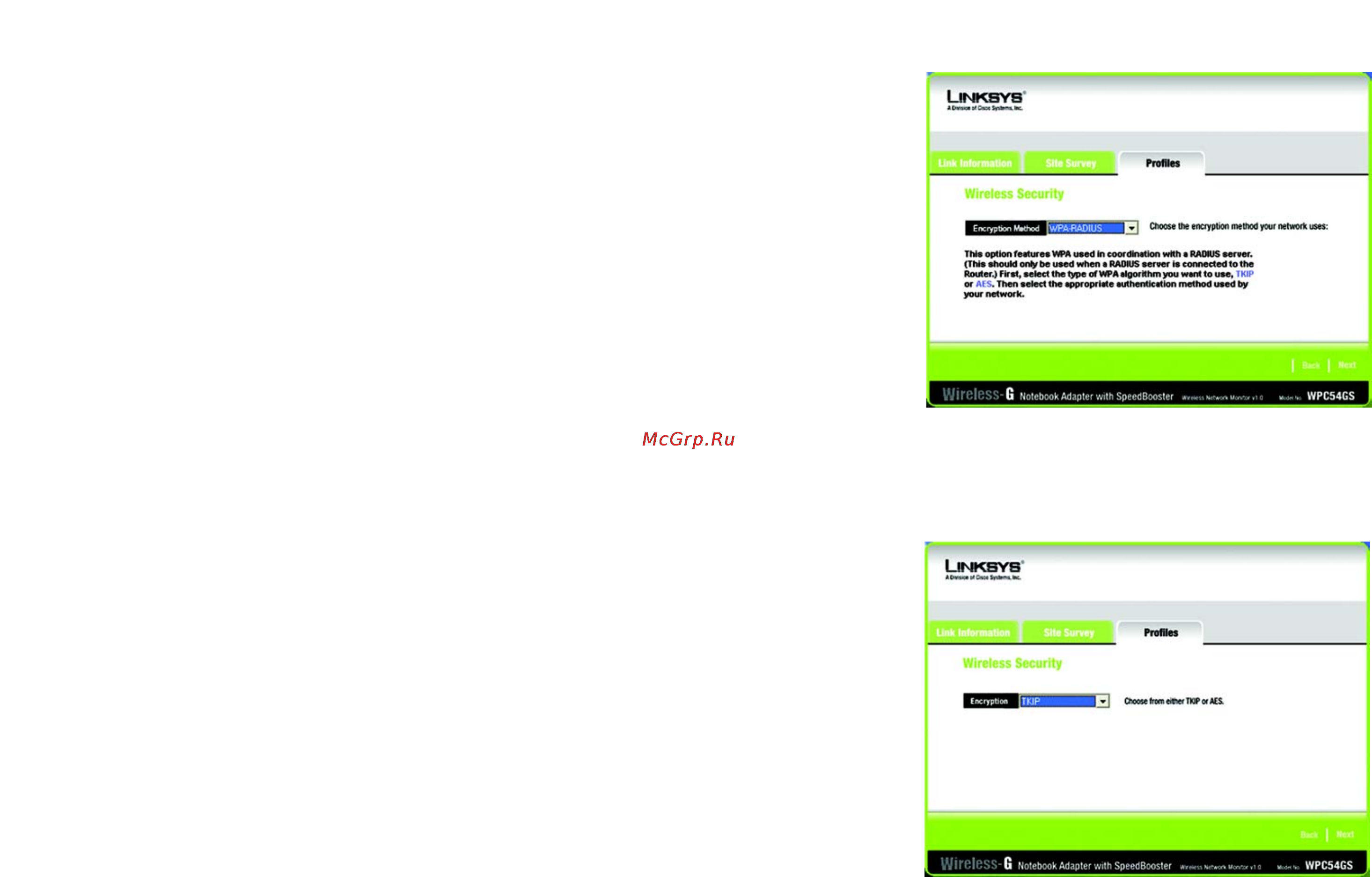 Linksys WPC54GS Инструкция по эксплуатации онлайн [28/54] 46330