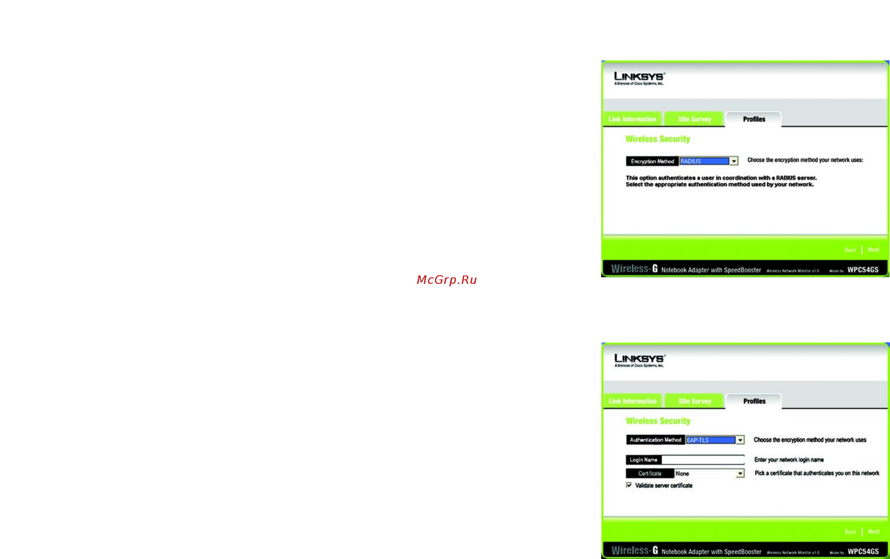 Linksys WPC54GS Инструкция по эксплуатации онлайн [31/54] 46330