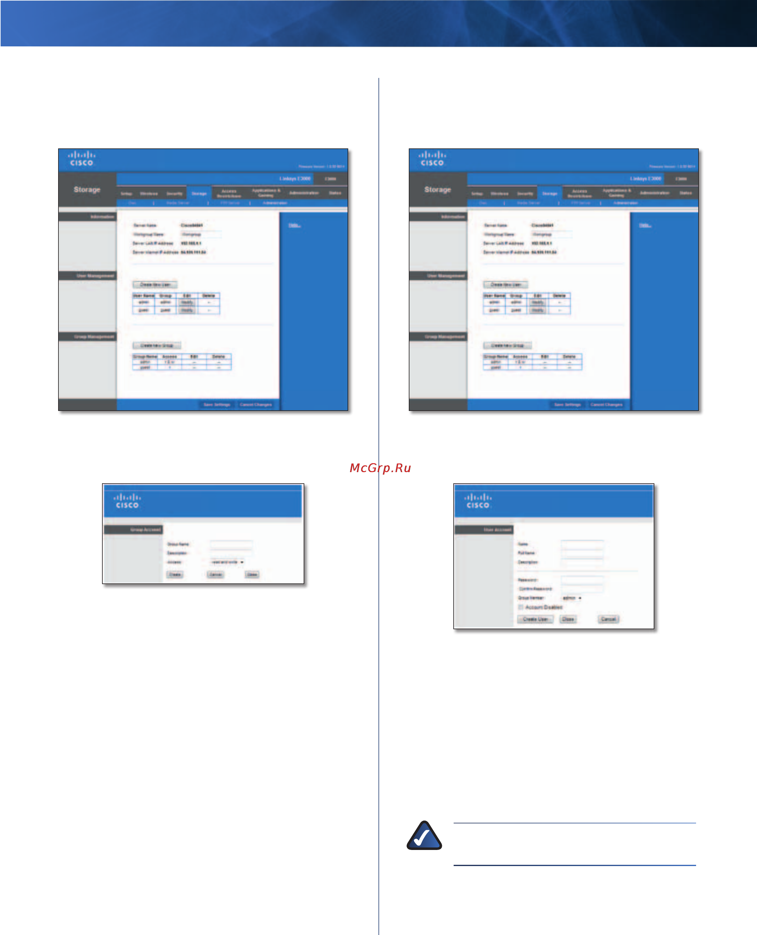 Linksys E3000 [59/80] Create a user account