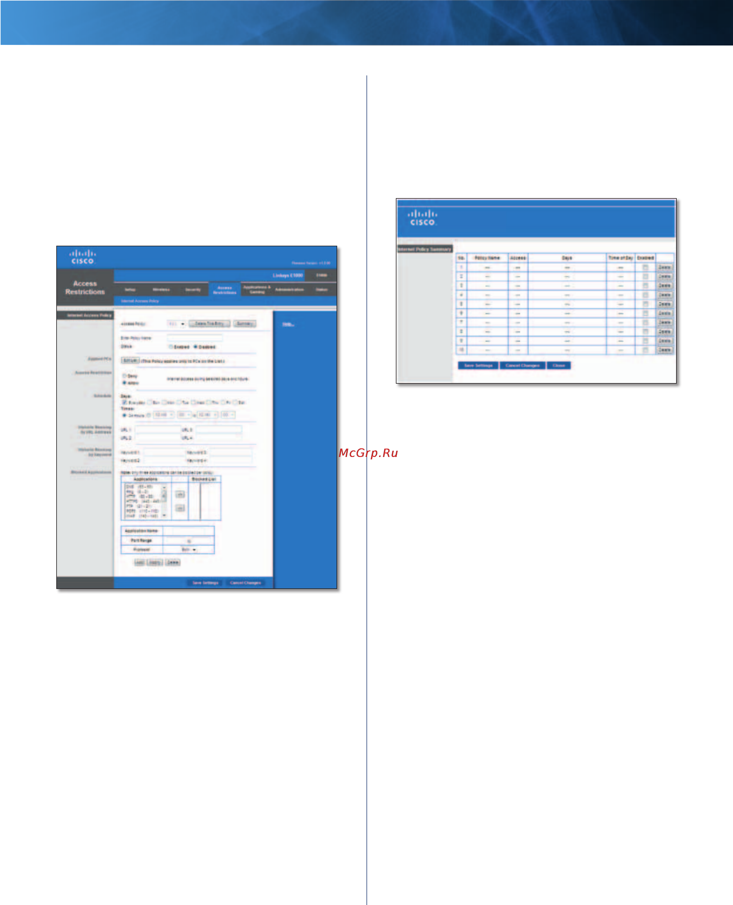 Linksys E1000 [29/60] Internet access