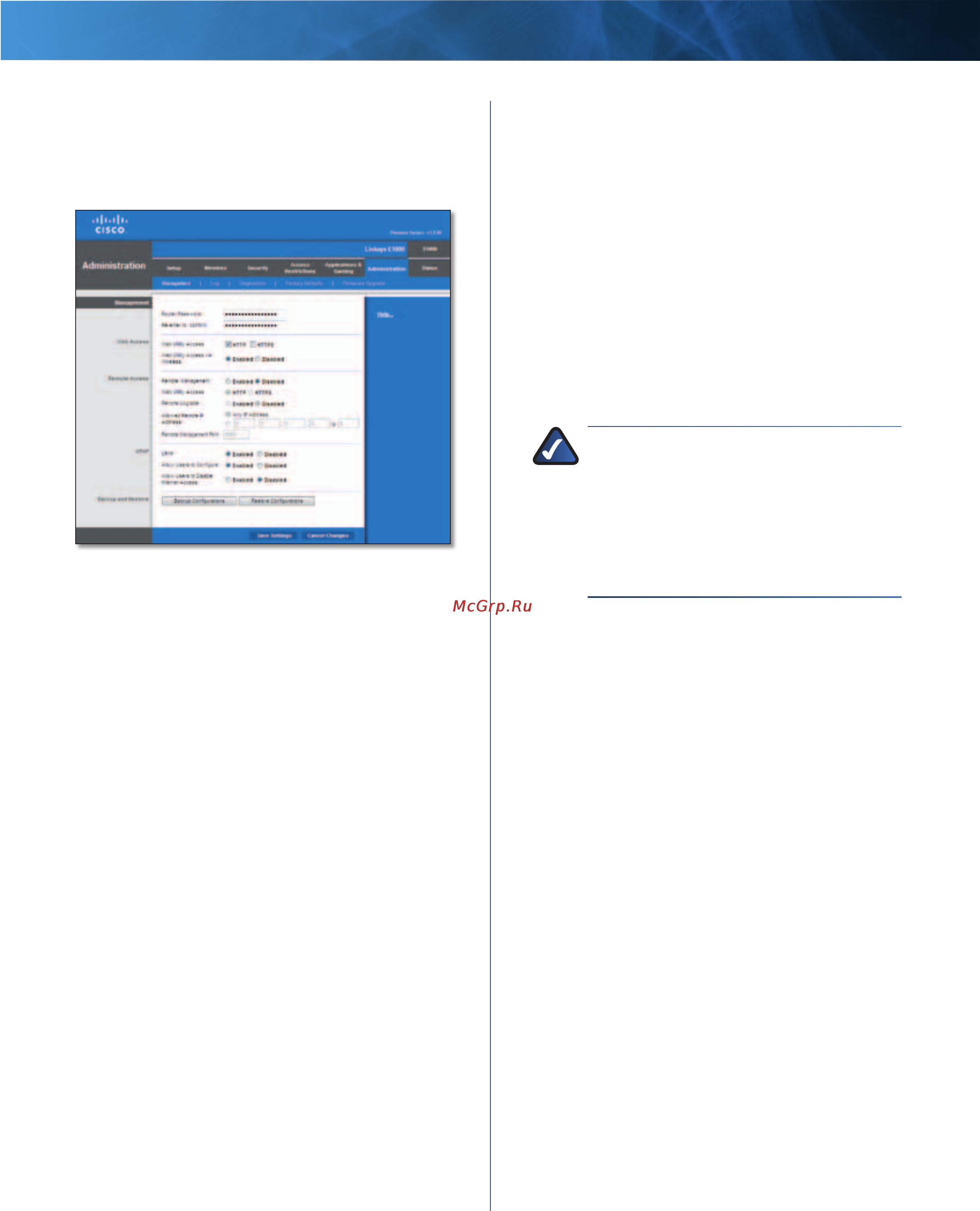 Linksys E1000 [35/60] Management