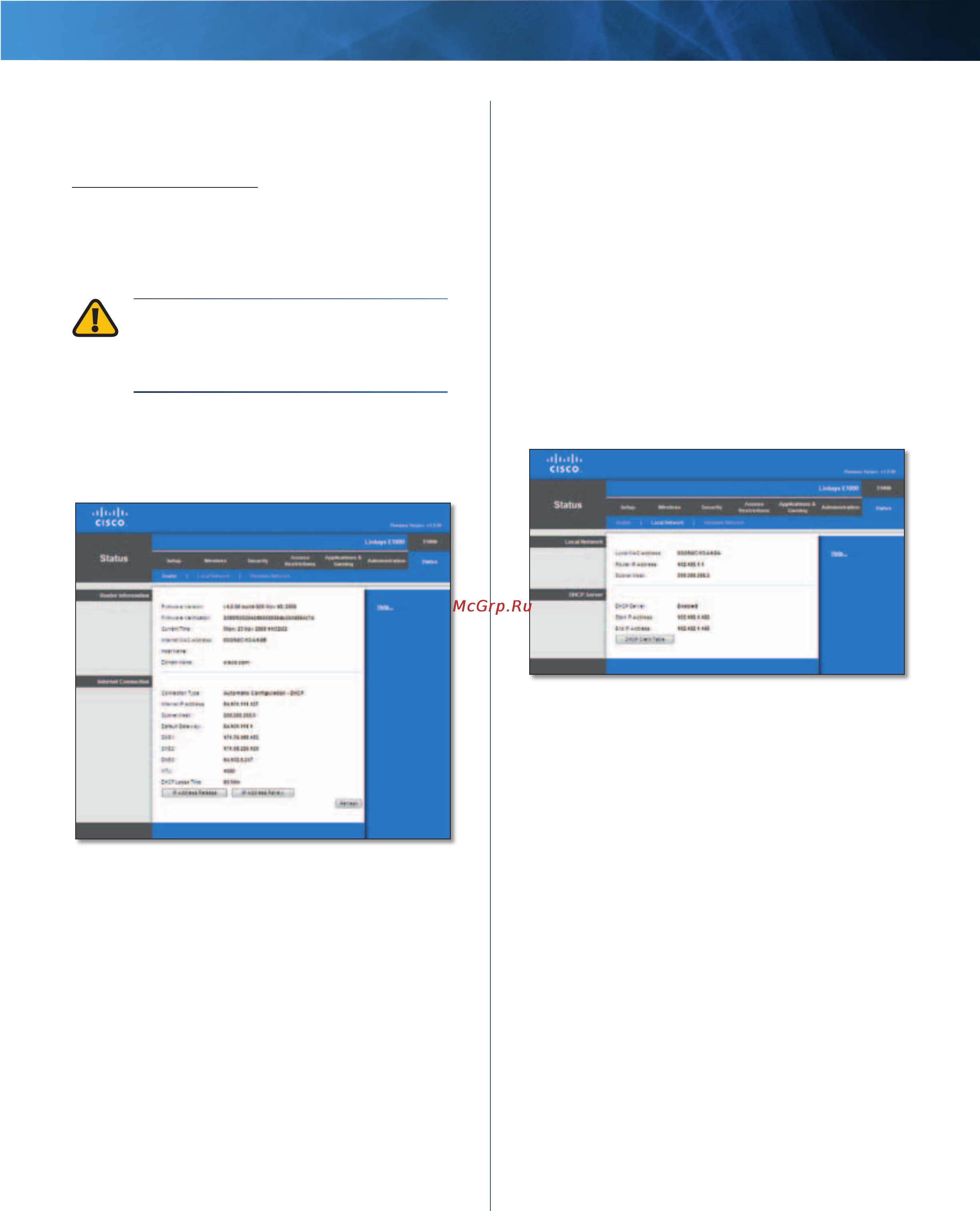Linksys E1000 [38/60] Local network