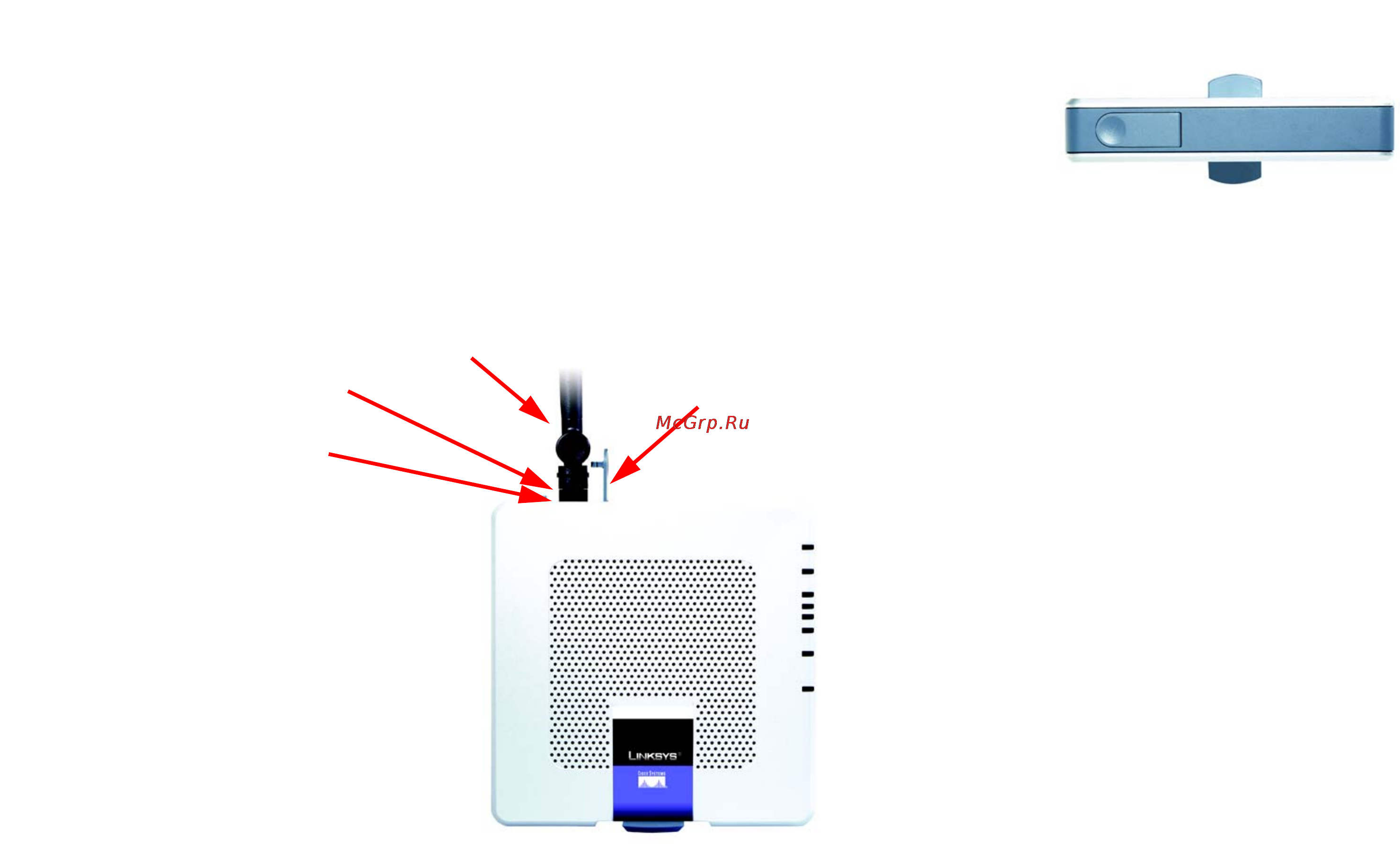 Linksys WAG354G [195/366] Panneau supérieur