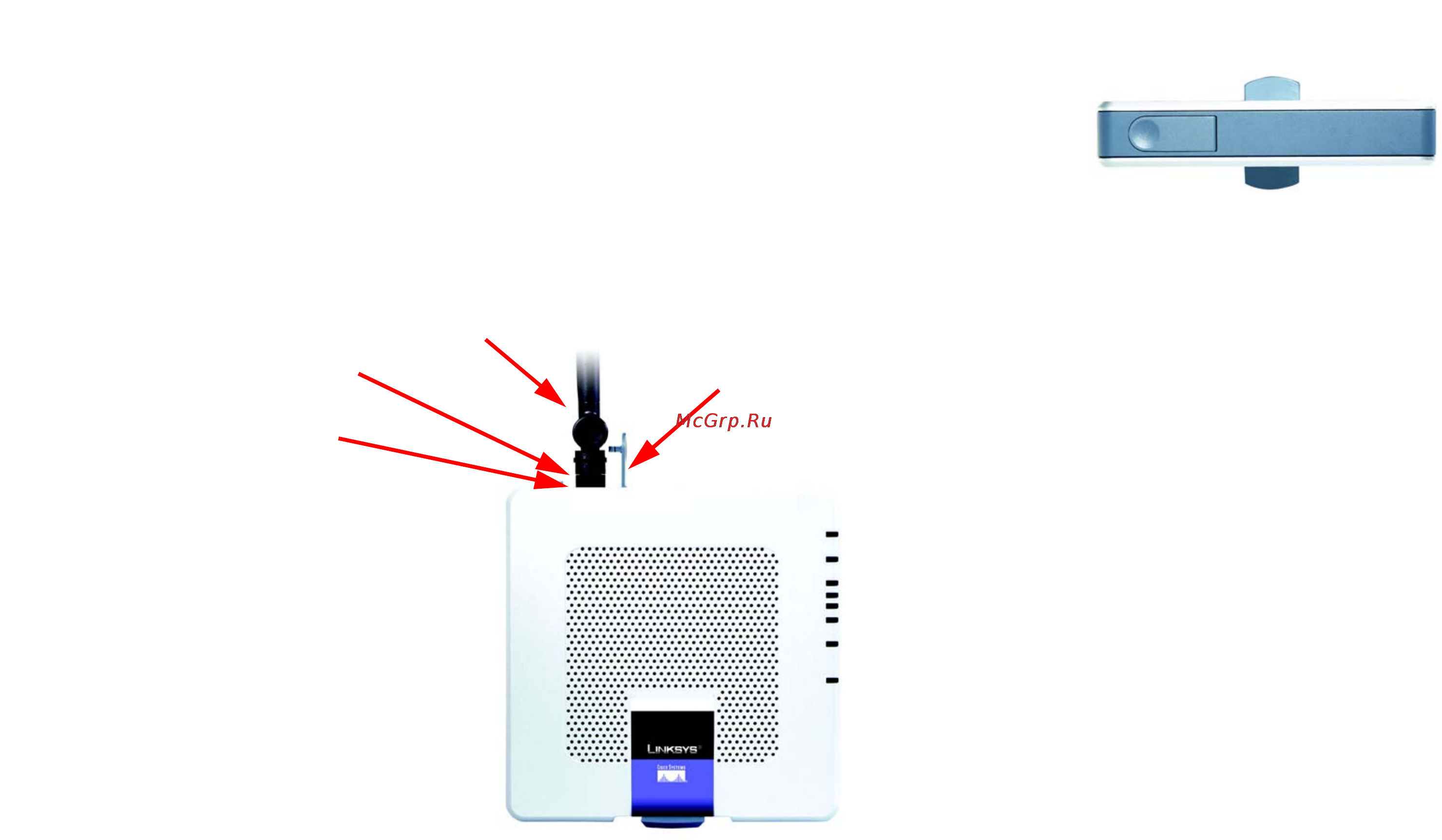 Linksys WAG354G [288/366] Toppanelen