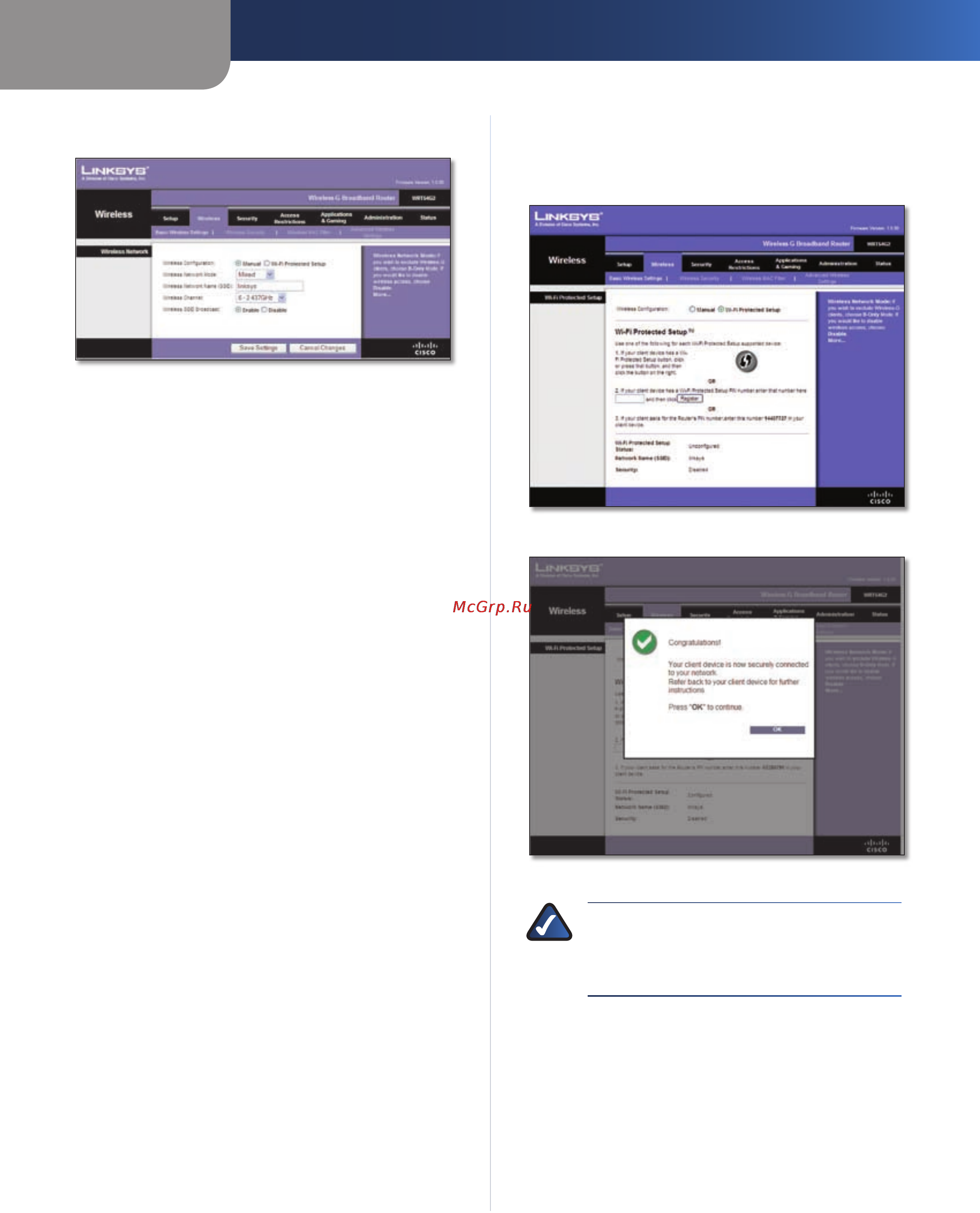 Linksys WRT54G2 [14/368] Advanced configuration