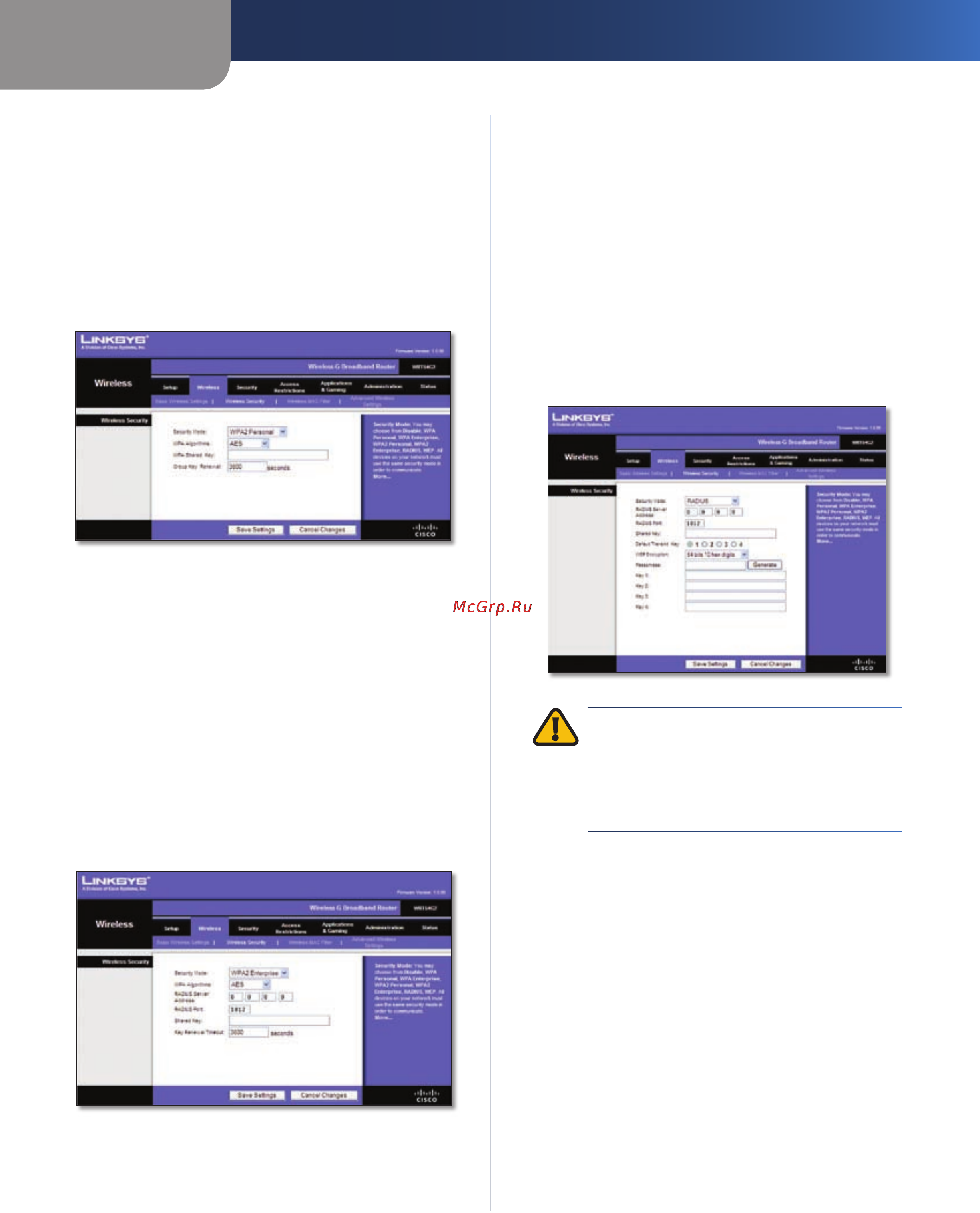 Linksys WRT54G2 [200/368] Configurazione avanzata