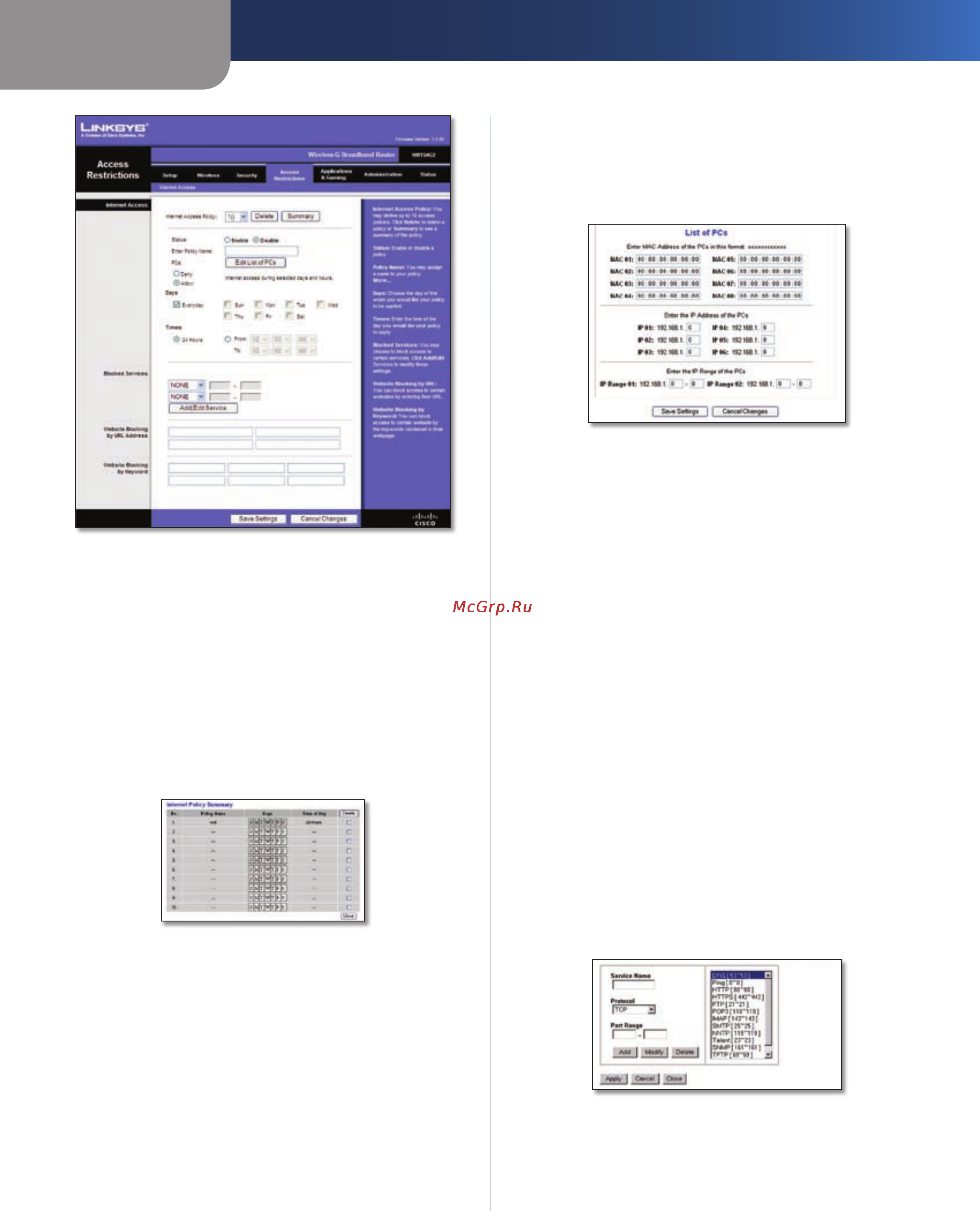 Linksys WRT54G2 [204/368] Configurazione avanzata