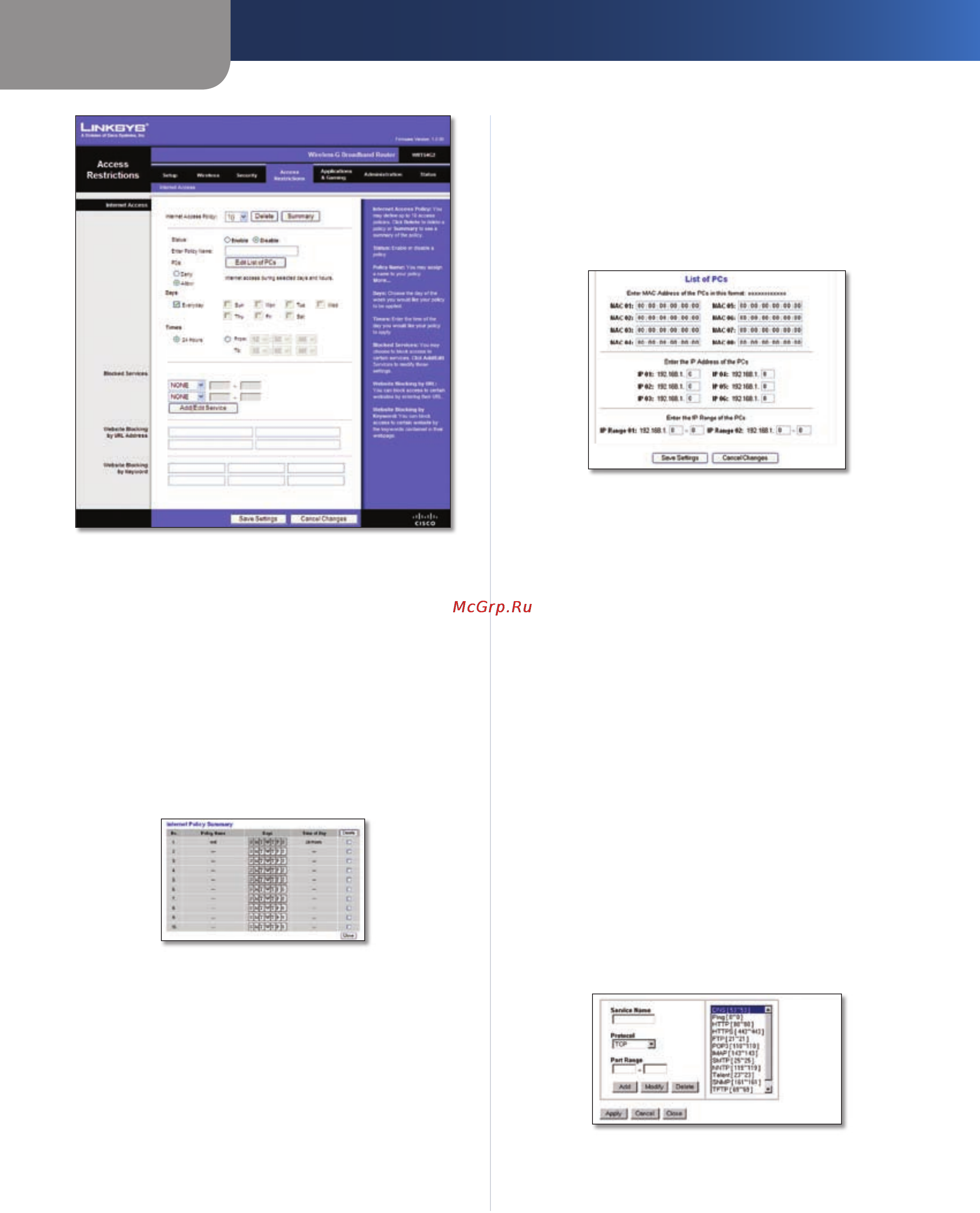 Linksys WRT54G2 [250/368] Geavanceerde configuratie