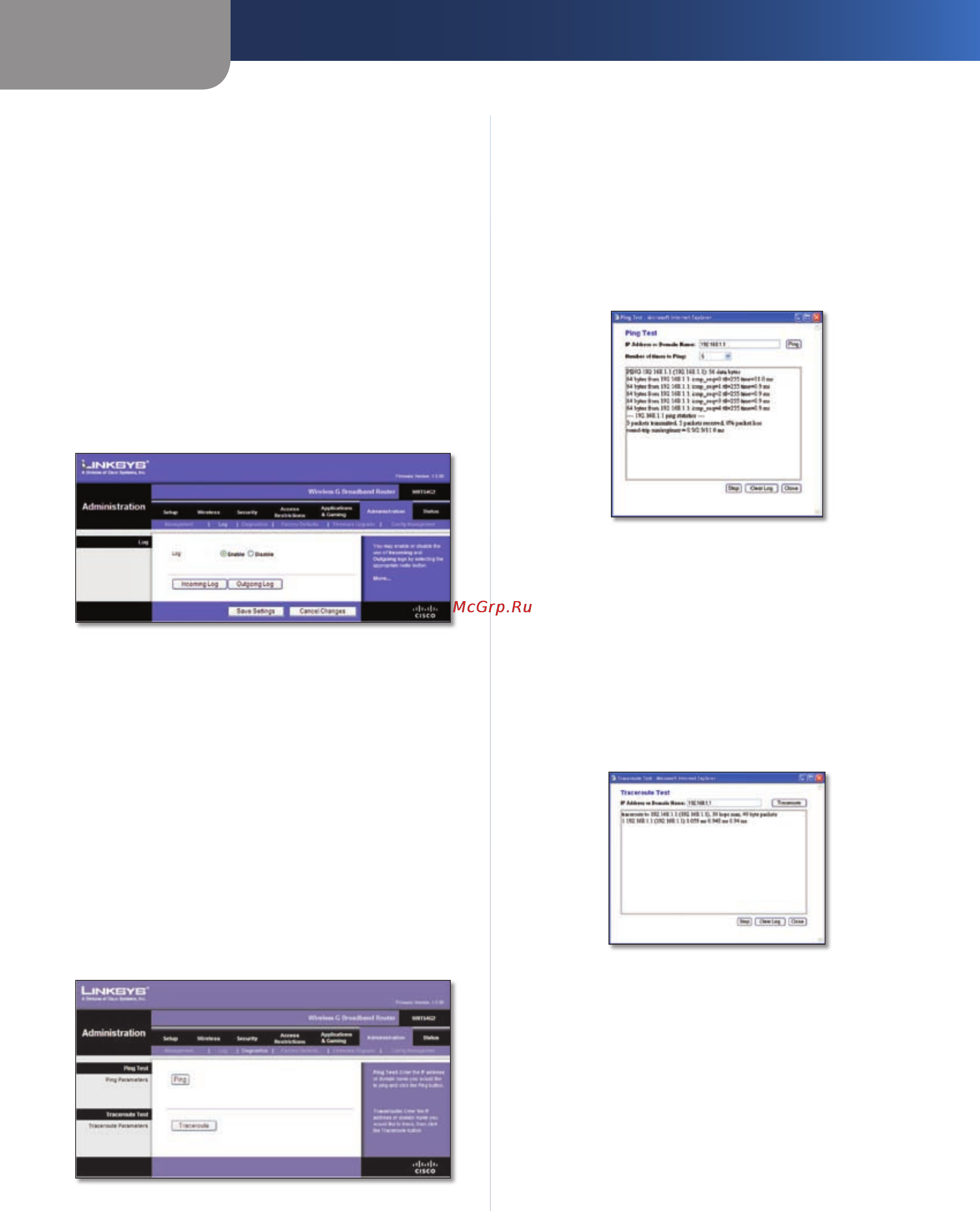 Linksys WRT54G2 [300/368] Configuração avançada