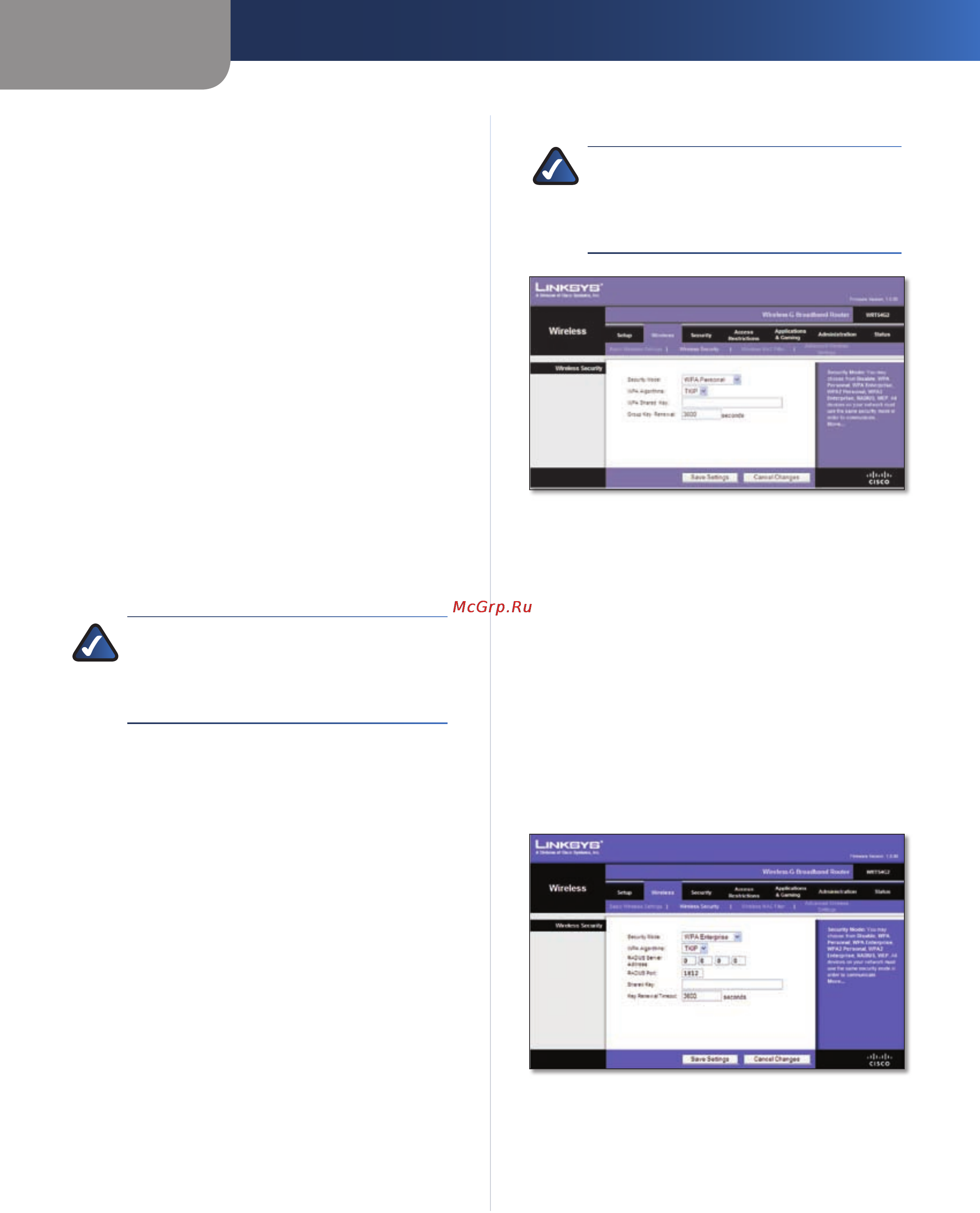 Linksys WRT54G2 [337/368] Sem fio segurança sem fio