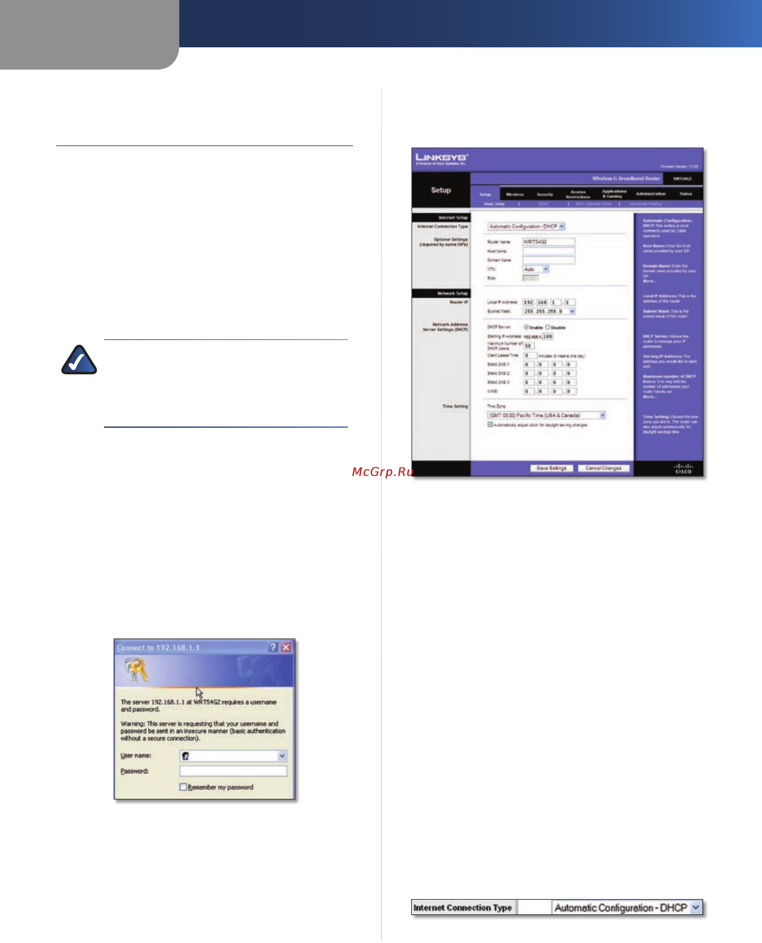 Linksys WRT54G2 [8/368] Setup basic setup