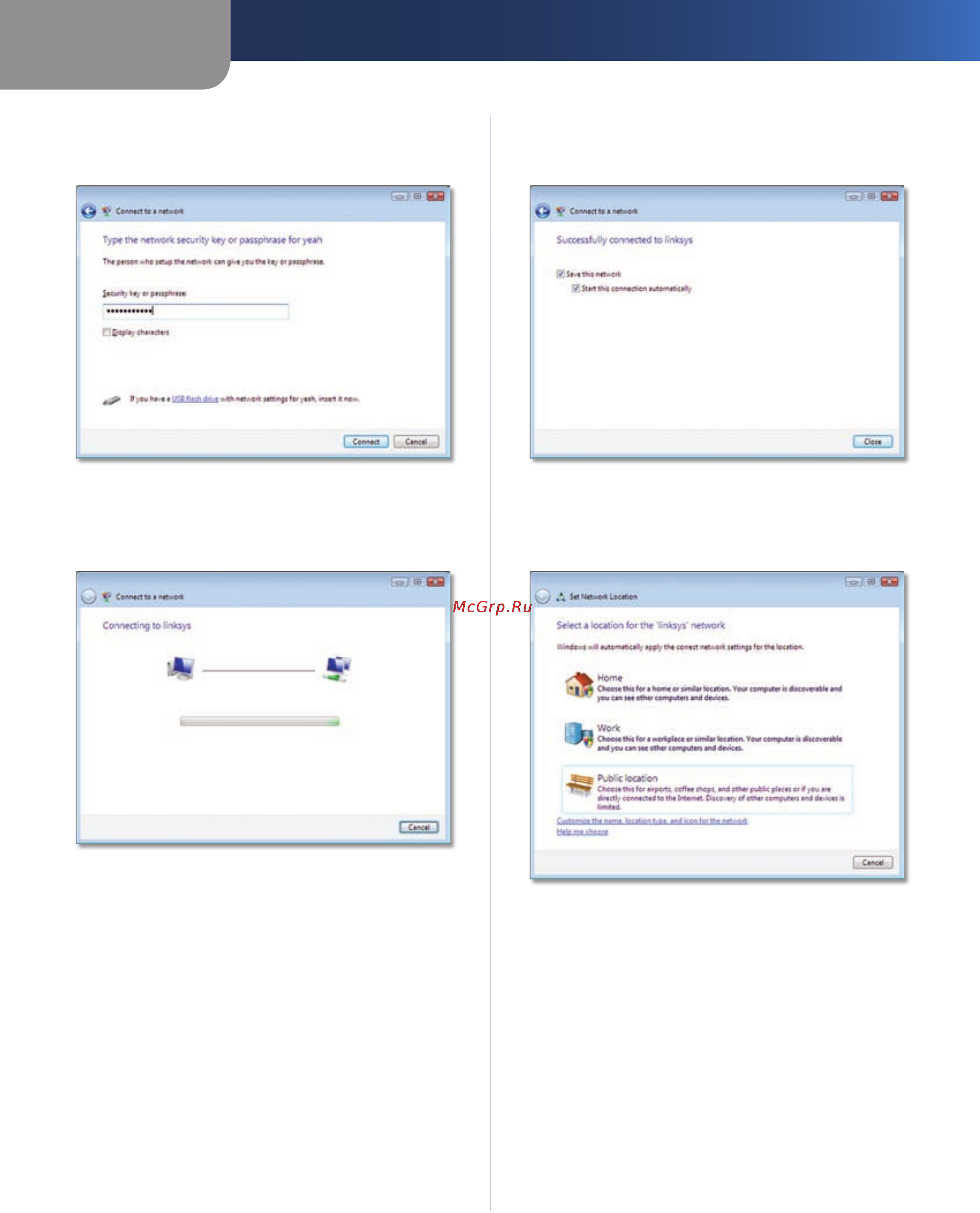 Linksys WUSB54GSC [19/38] Windows vista zero configuration
