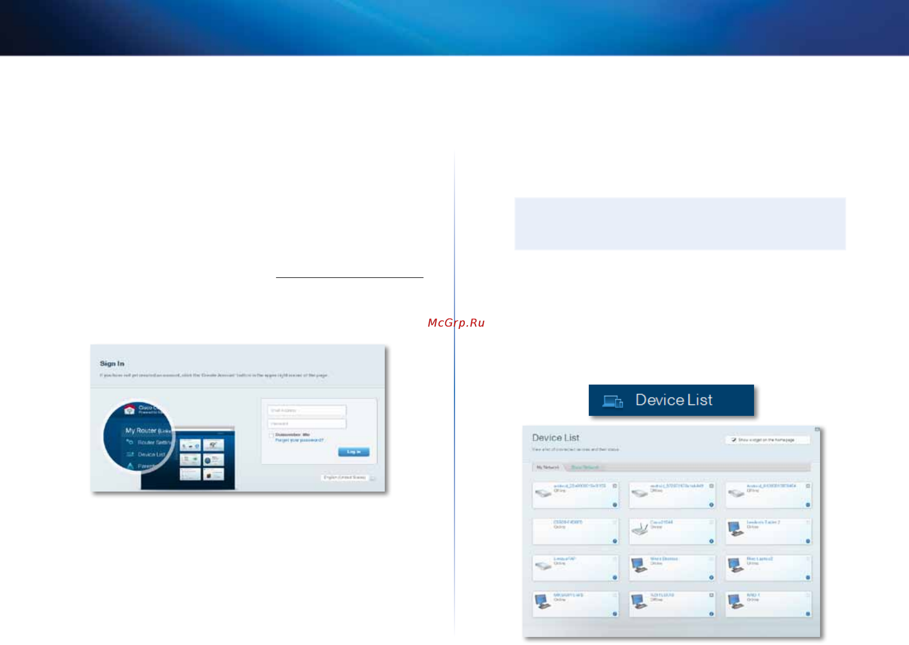 Linksys EA6500 [234/531] A cisco connect cloud használata