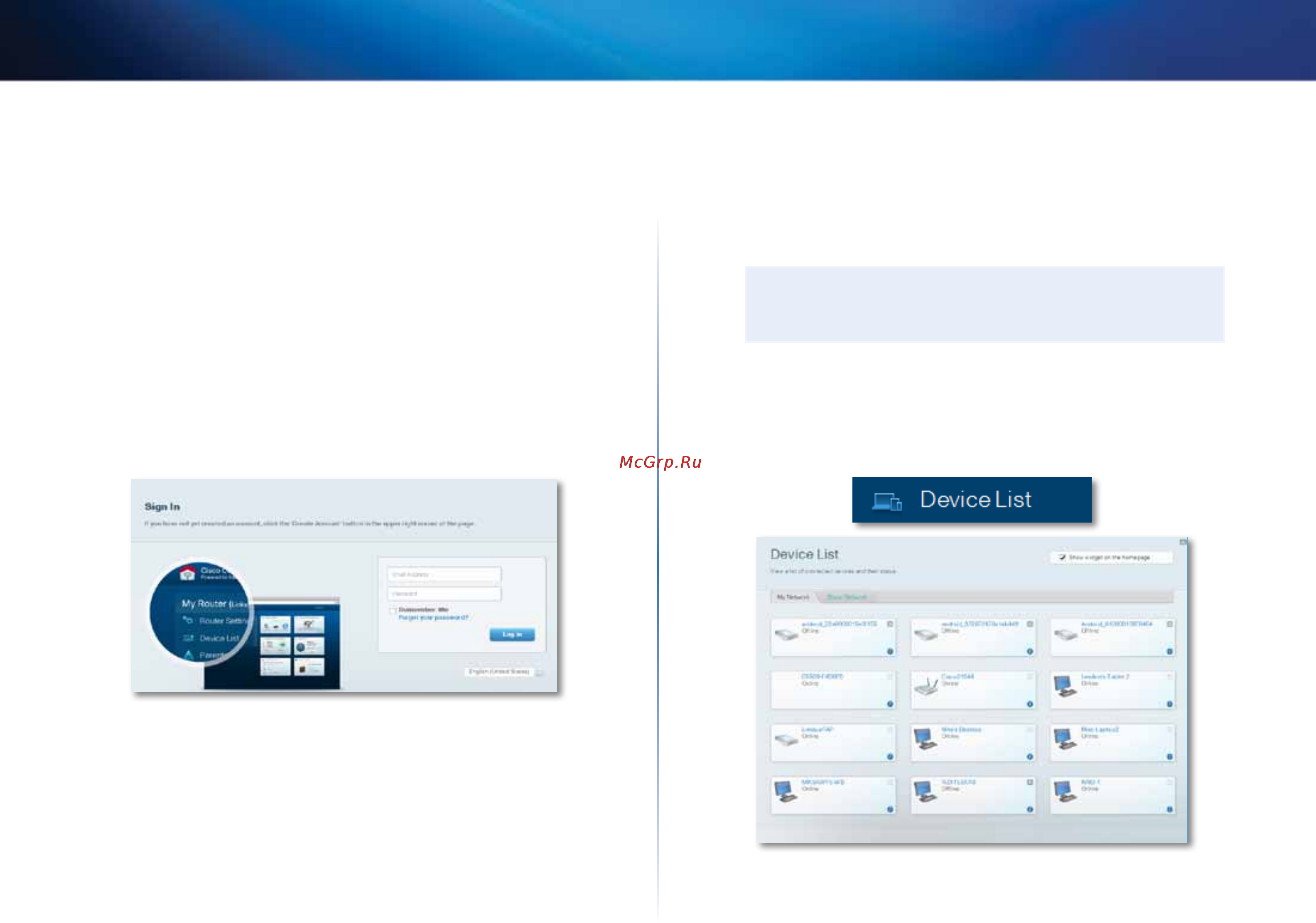 Linksys EA6500 [443/531] Använda cisco connect cloud
