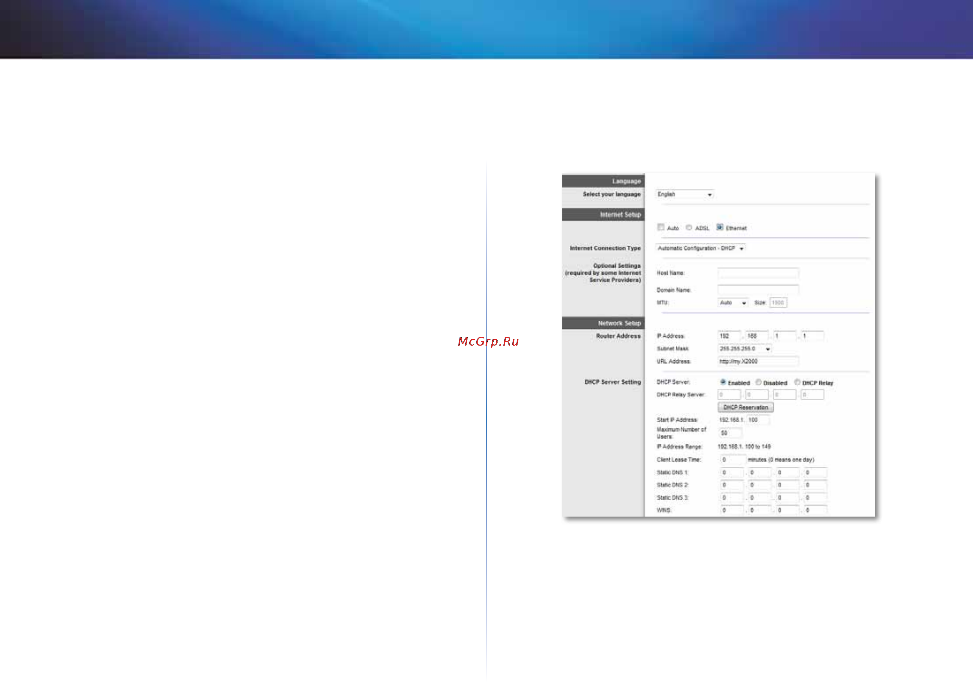 Linksys X1000 [113/678] Netzwerkeinrichtung