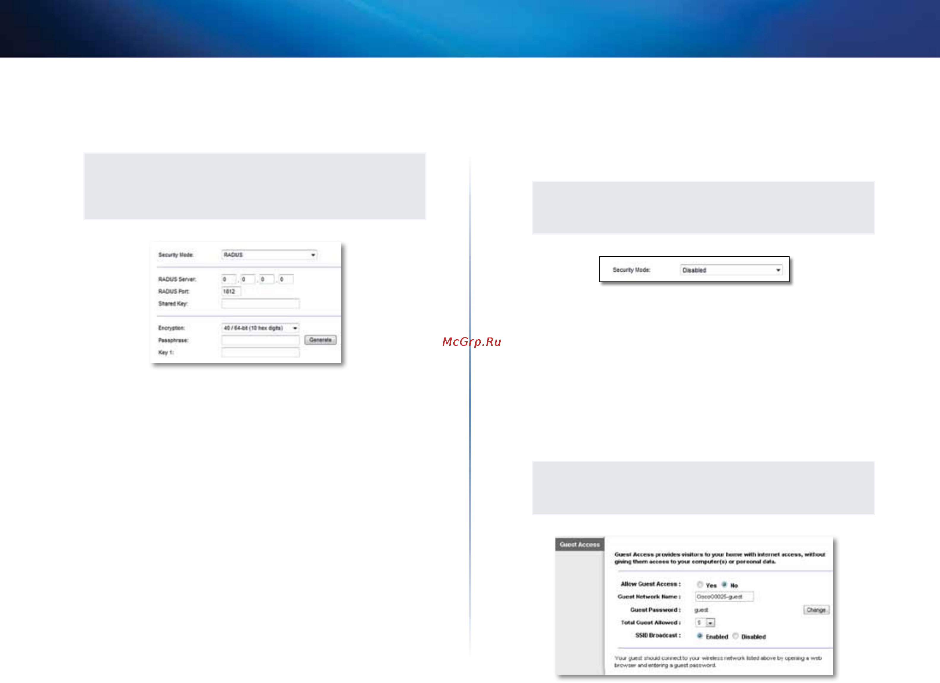 Linksys X1000 [172/678] Guest access