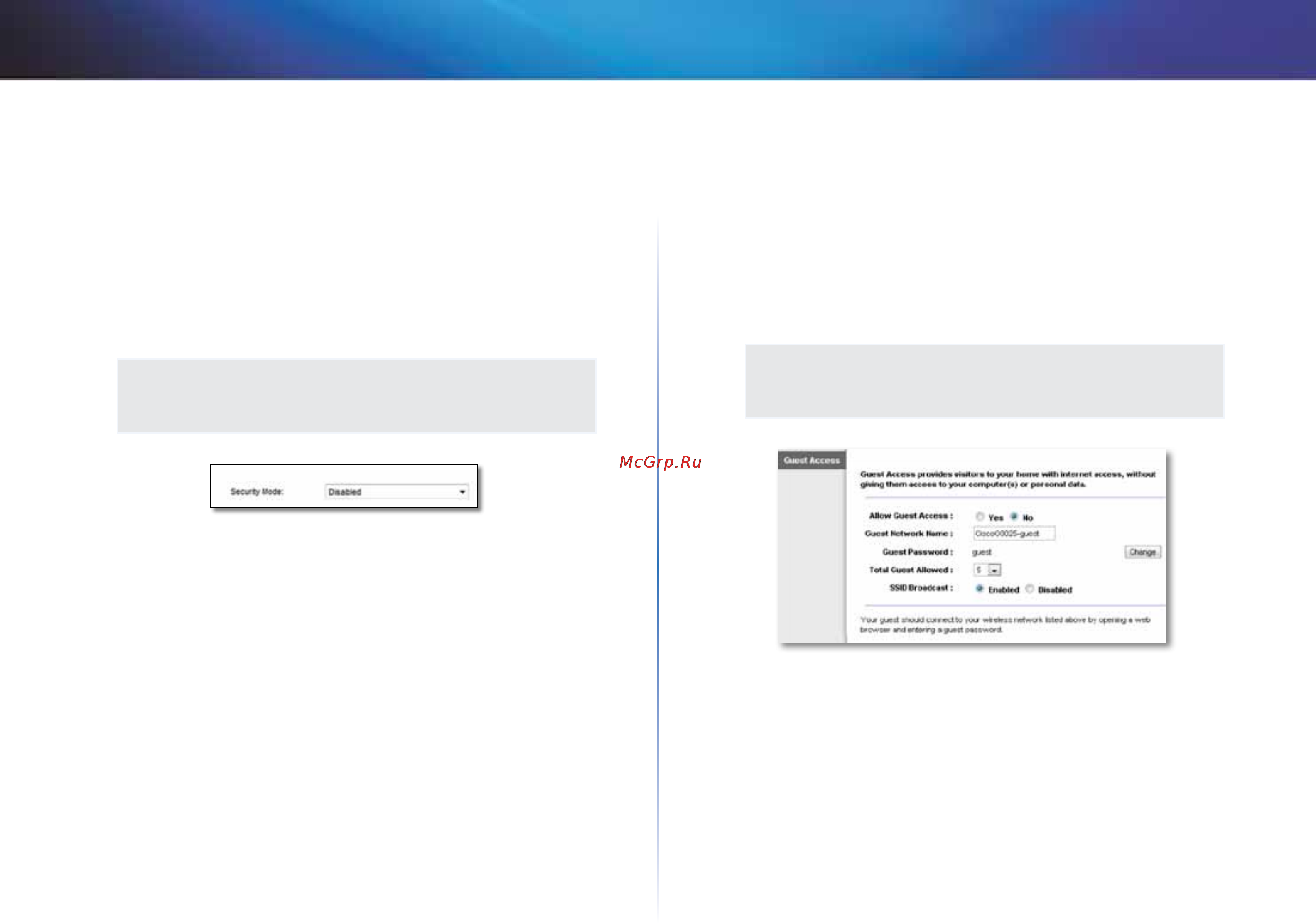Linksys X1000 [248/678] Sans fil accès invité