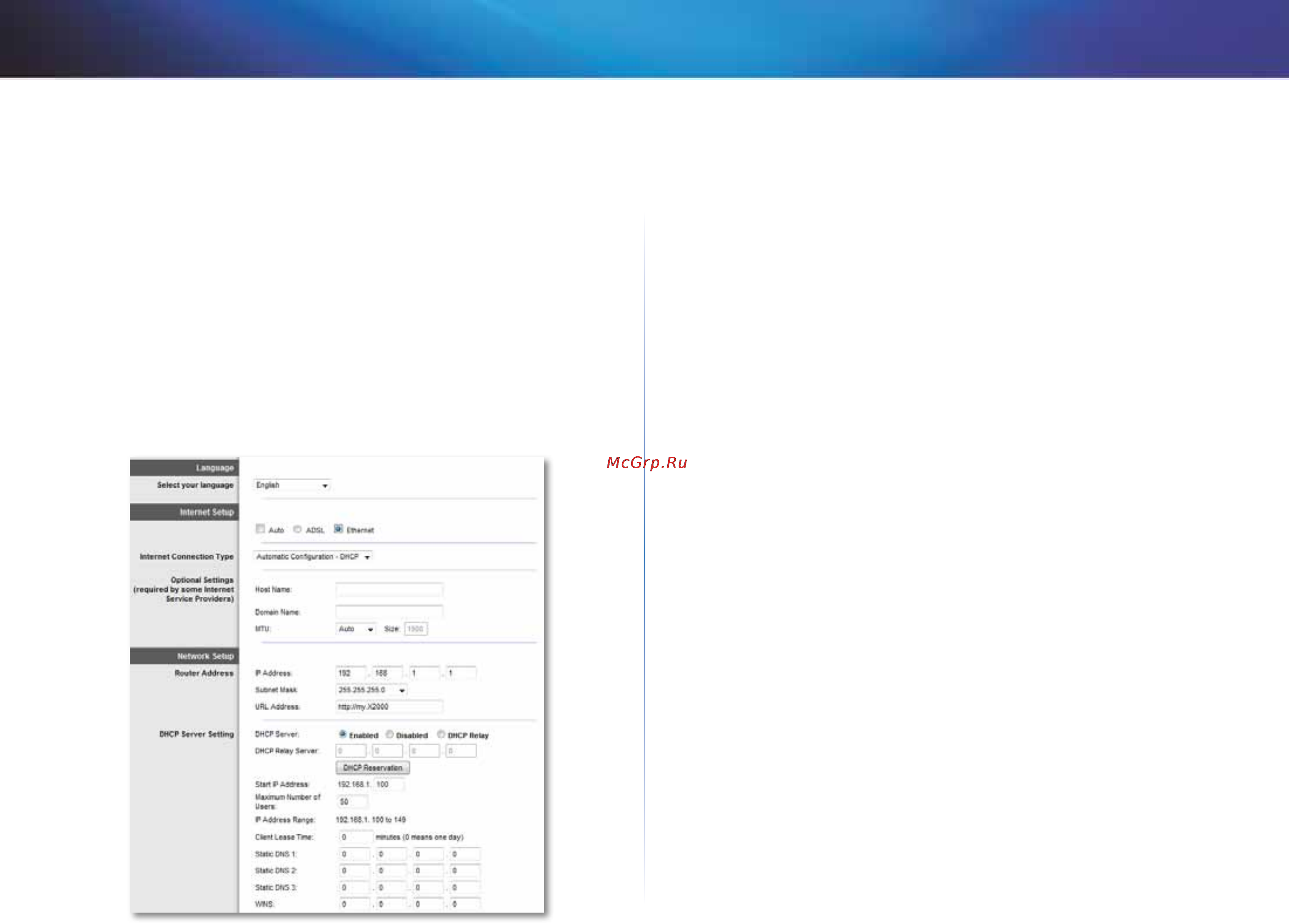 Linksys X1000 [266/678] Internet setup configuration internet