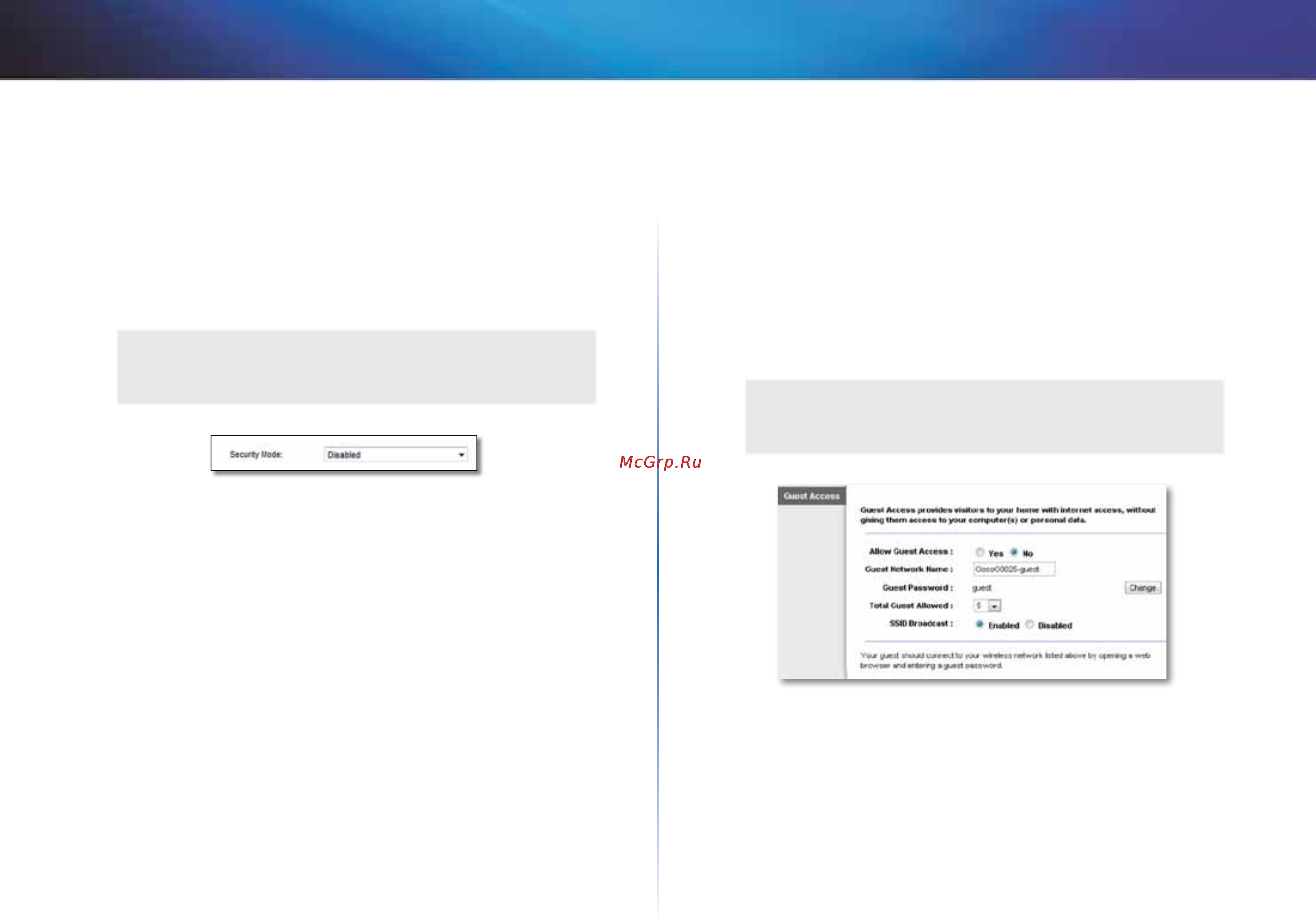 Linksys X1000 [325/678] Guest access akses tamu