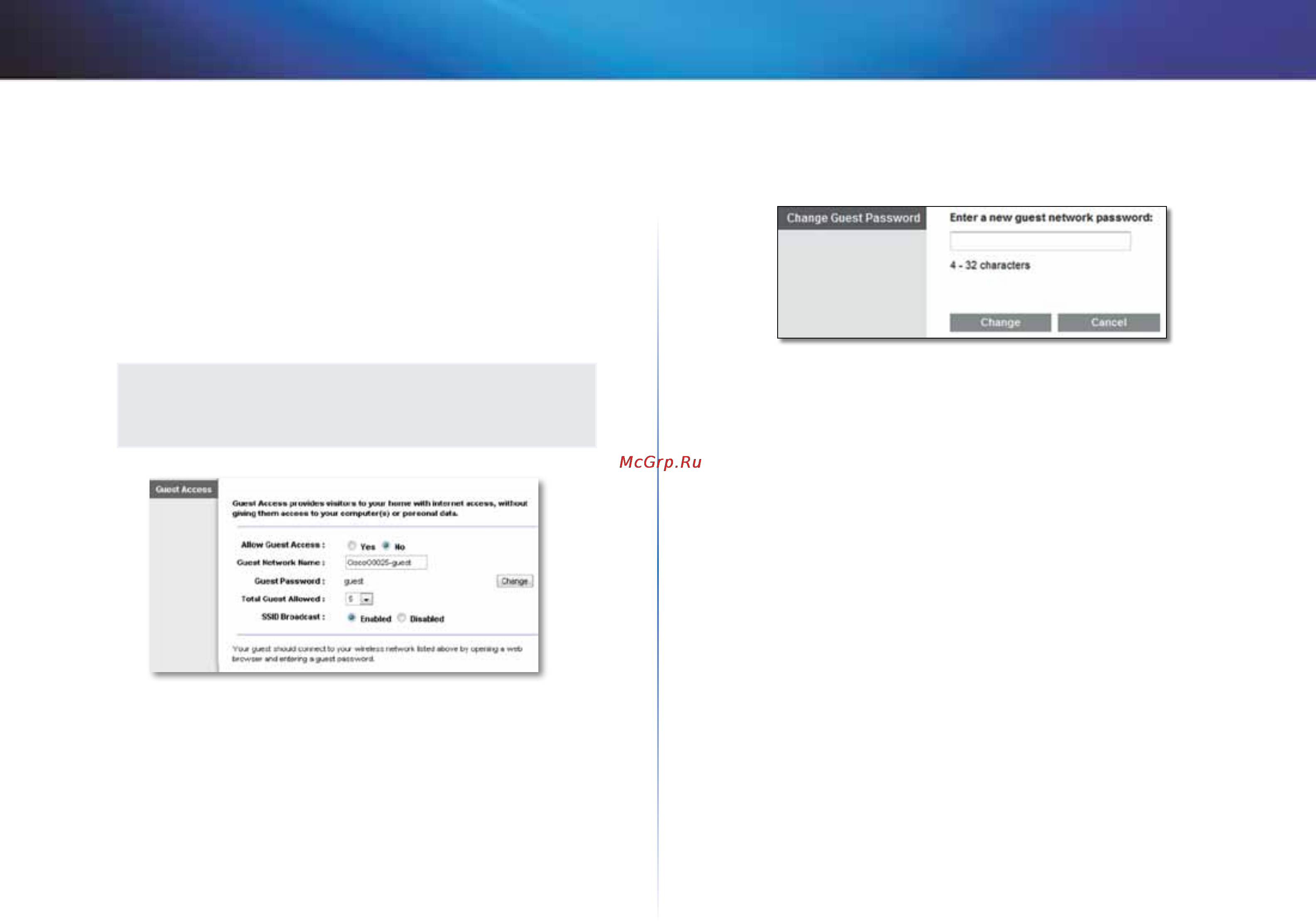 Linksys X1000 [597/678] Wireless ไร สาย guest access การเข าถ งของแอคเคาท guest