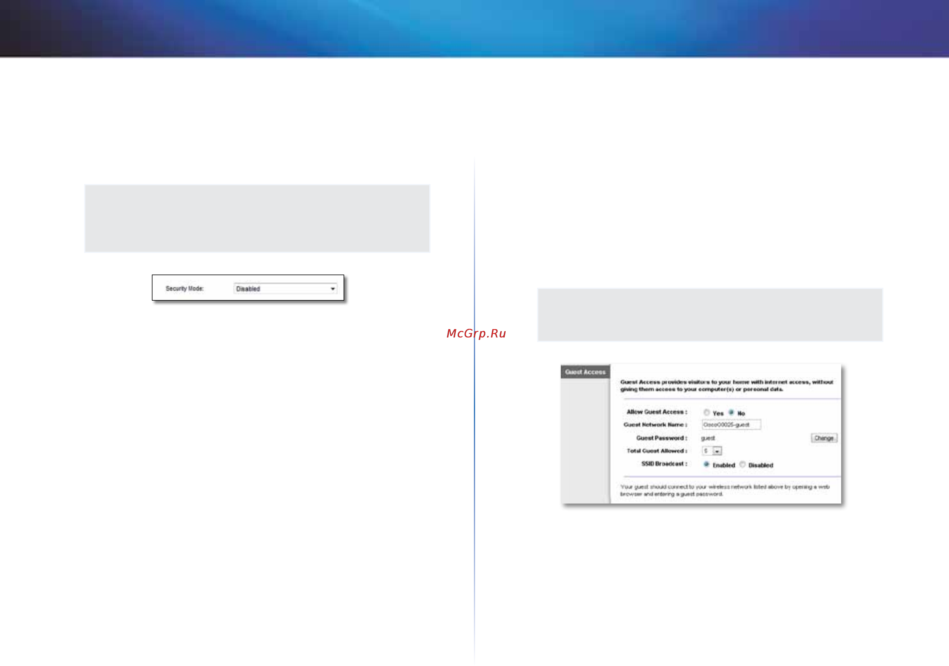 Linksys X1000 [673/678] Guest access truy cập của khách