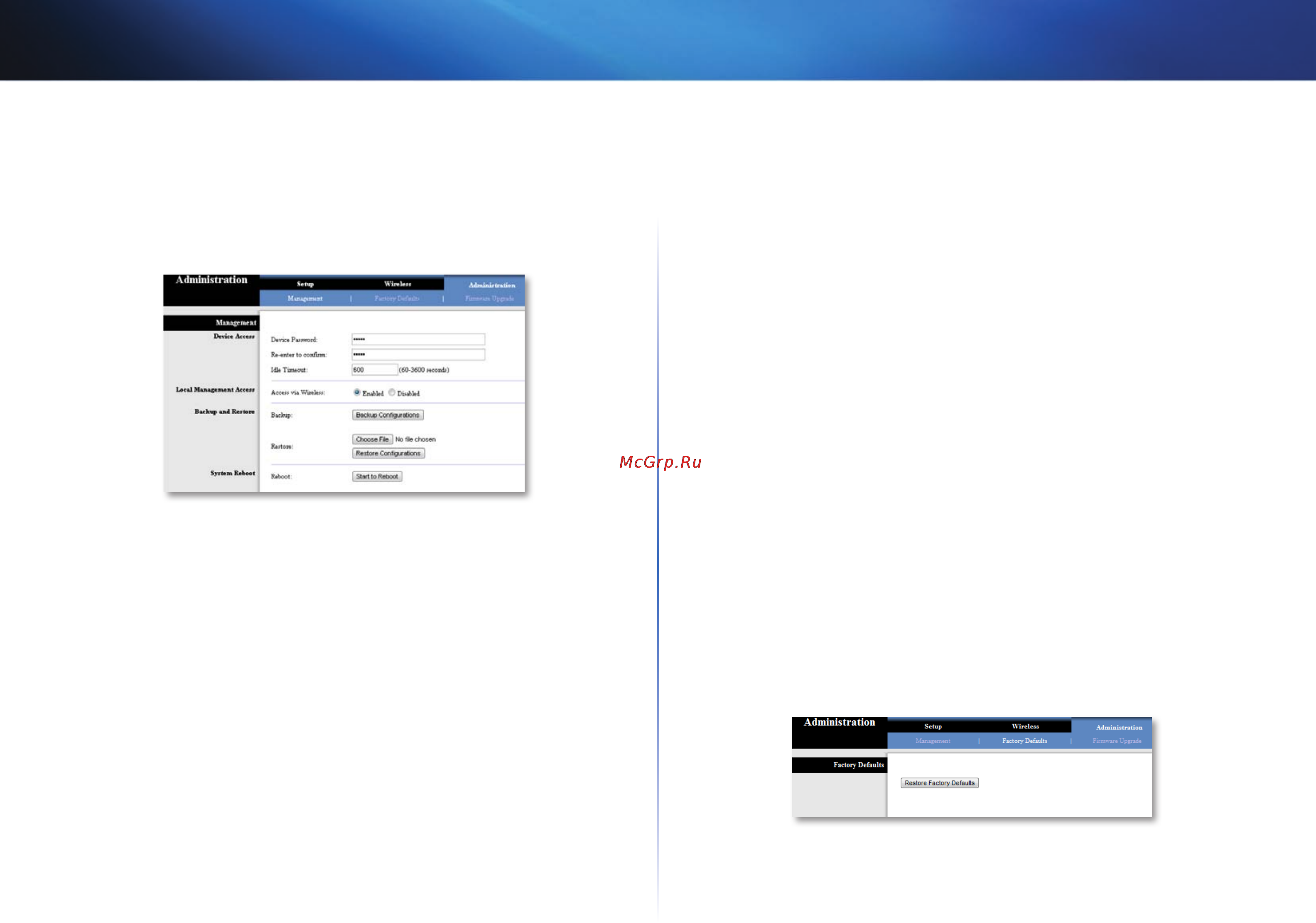 Linksys WUMC710 [115/289] Administration valvonta management hallinta