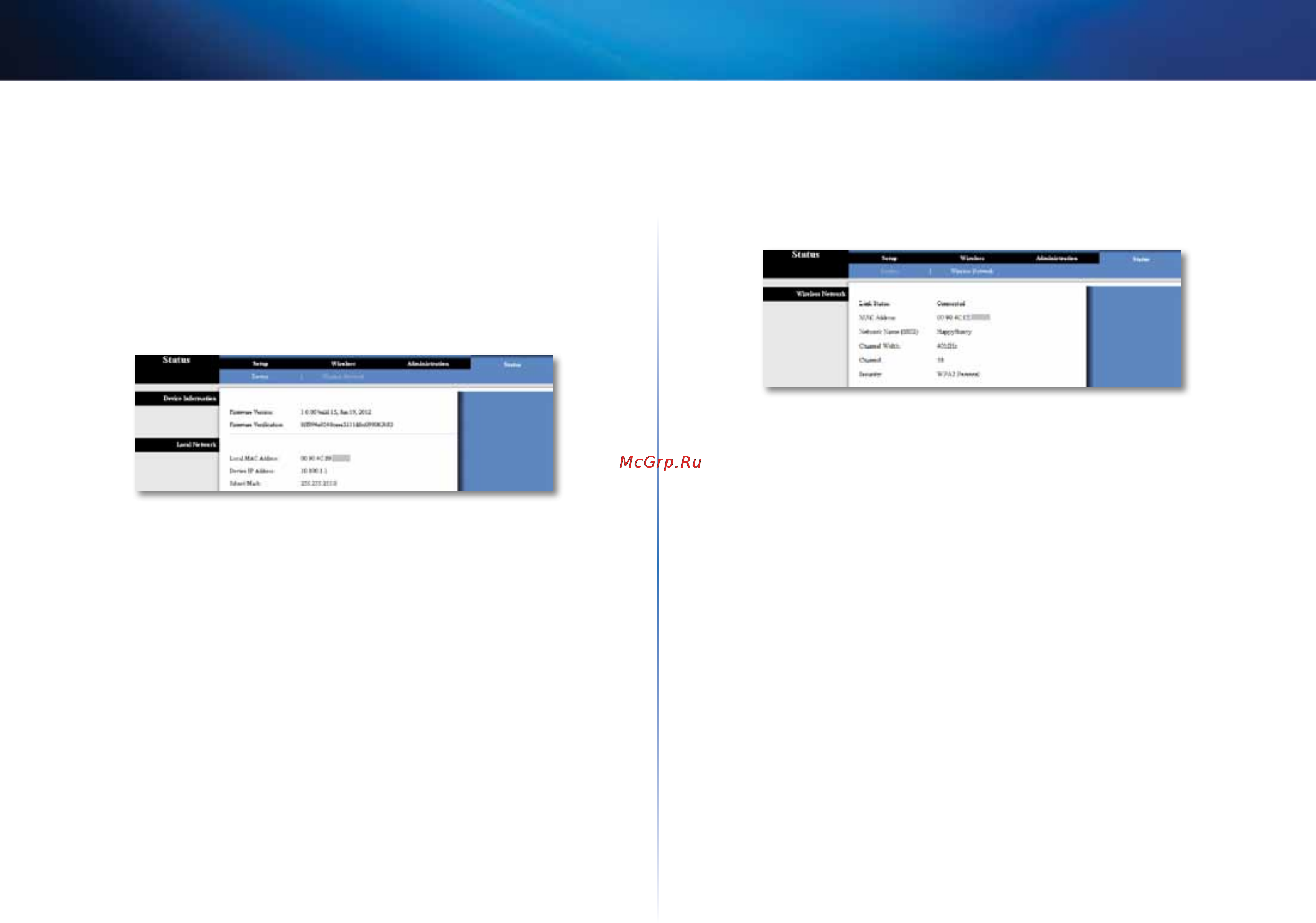 Linksys WUMC710 [150/289] Local network réseau local