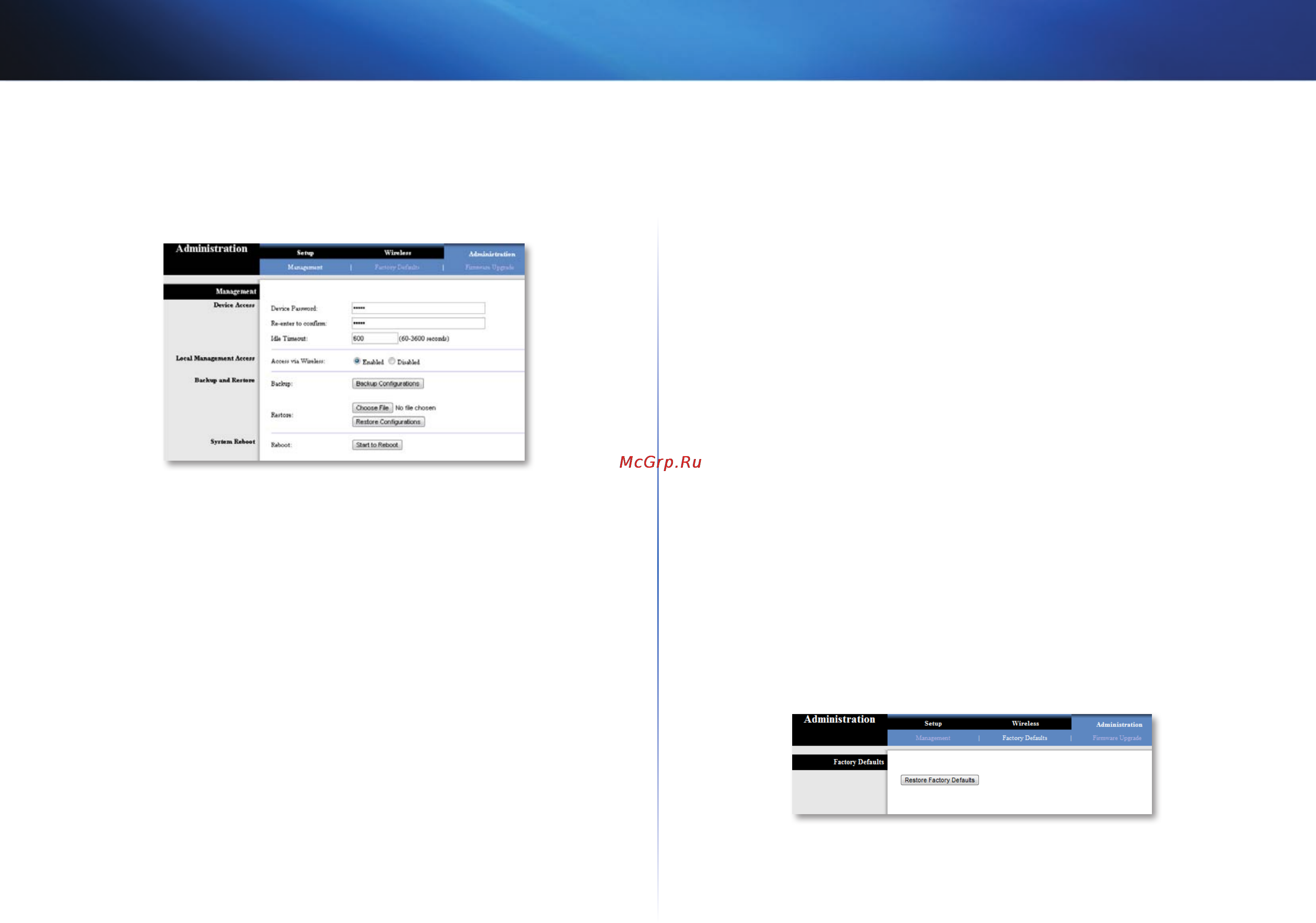 Linksys WUMC710 [47/289] Werkseinstellungen
