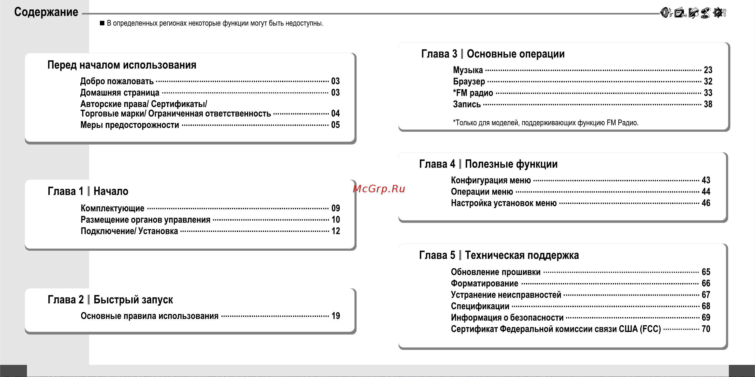 Iriver T20 Инструкция по эксплуатации онлайн [2/37] 30865