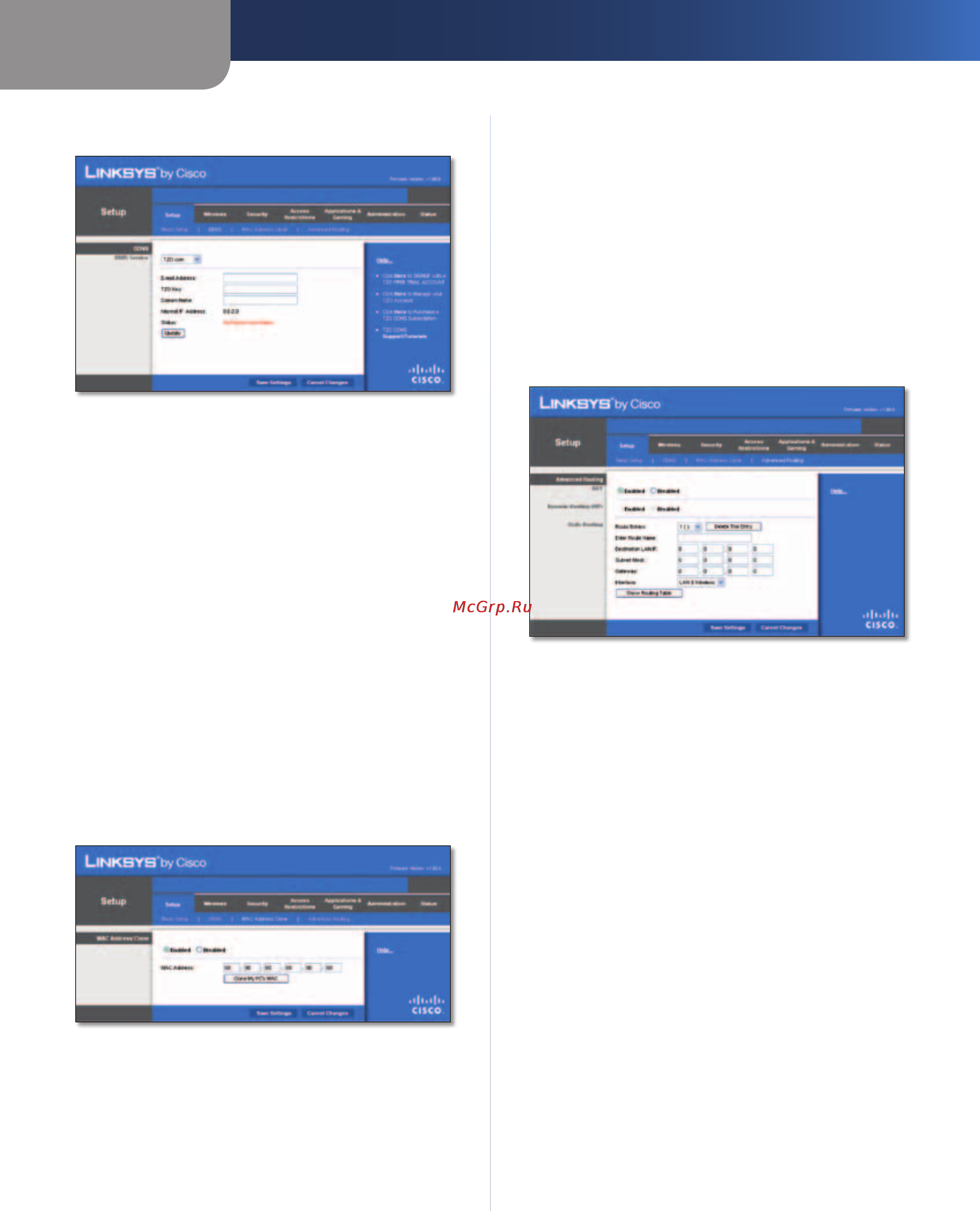 Linksys WRT310N [13/53] Advanced configuration