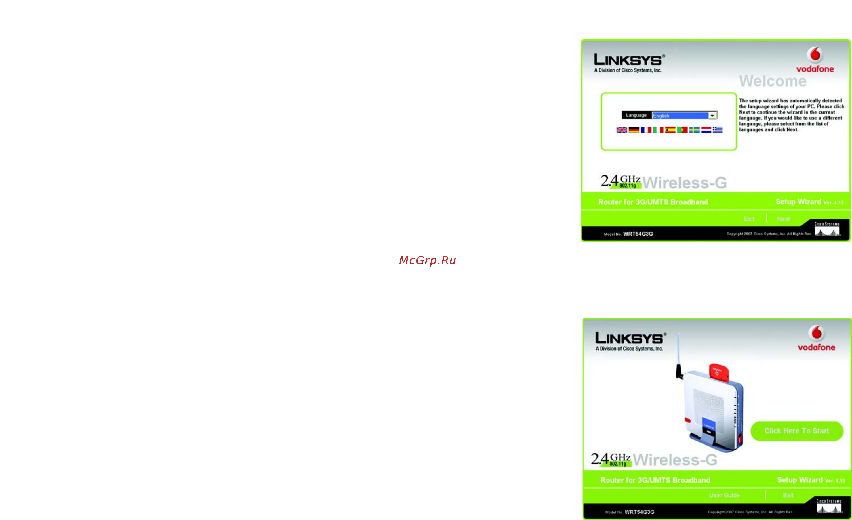 Linksys WRT54G3G [28/165] Using the setup wizard