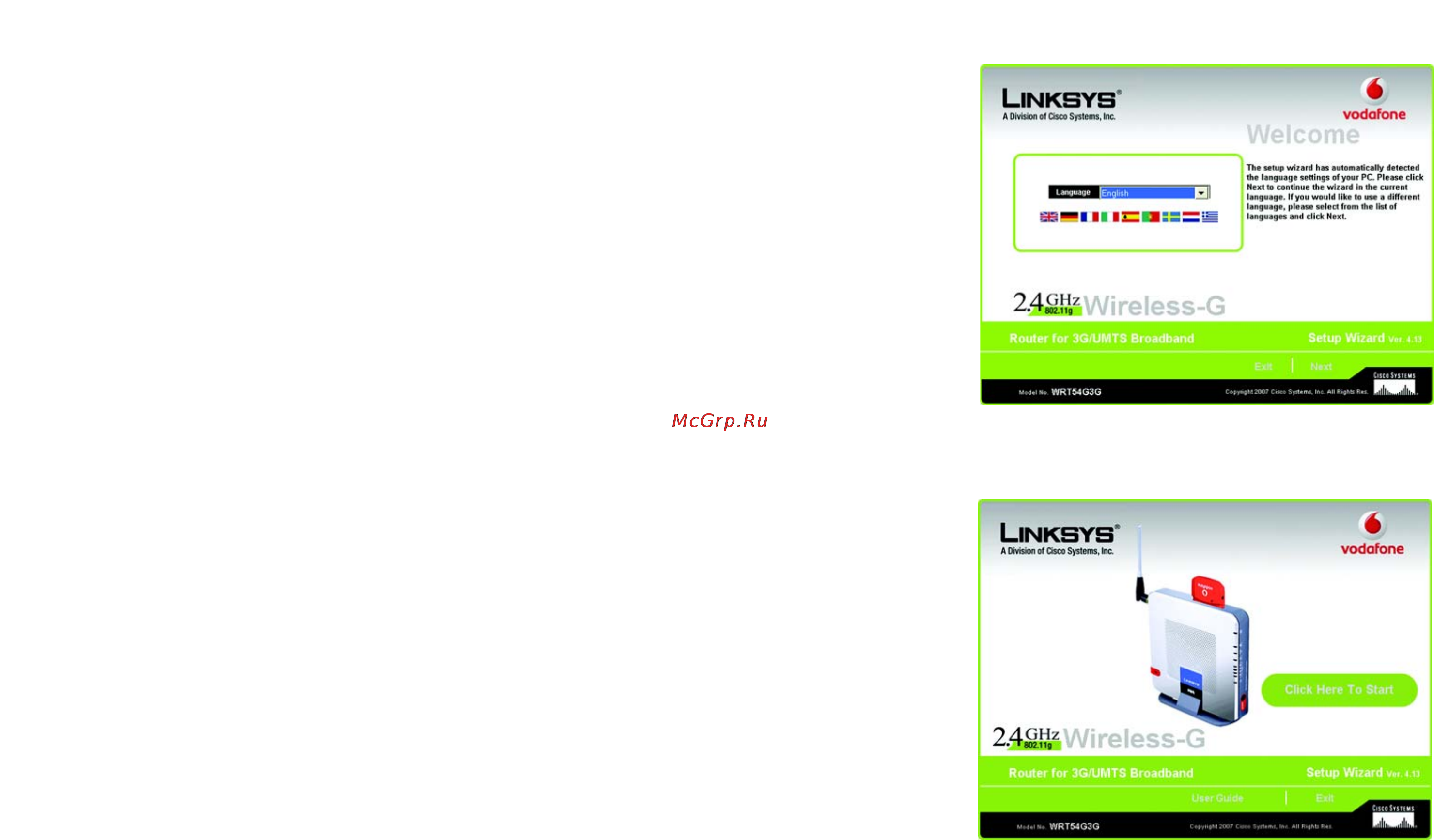 Linksys WRT54G3G [51/165] Using the setup wizard