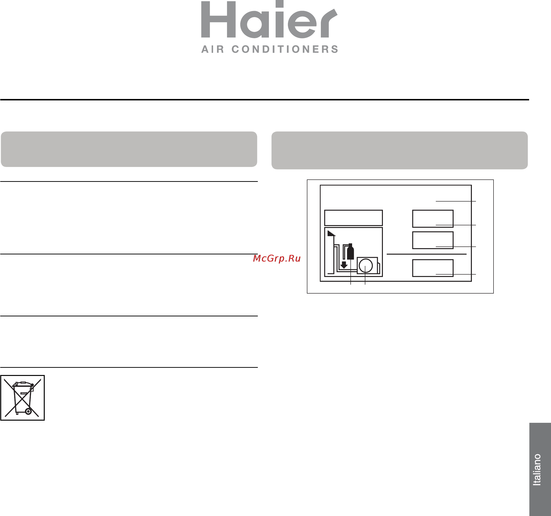 Haier 2U14CS2ERA [33/80] Conformità ai regolamenti europei per i modelli