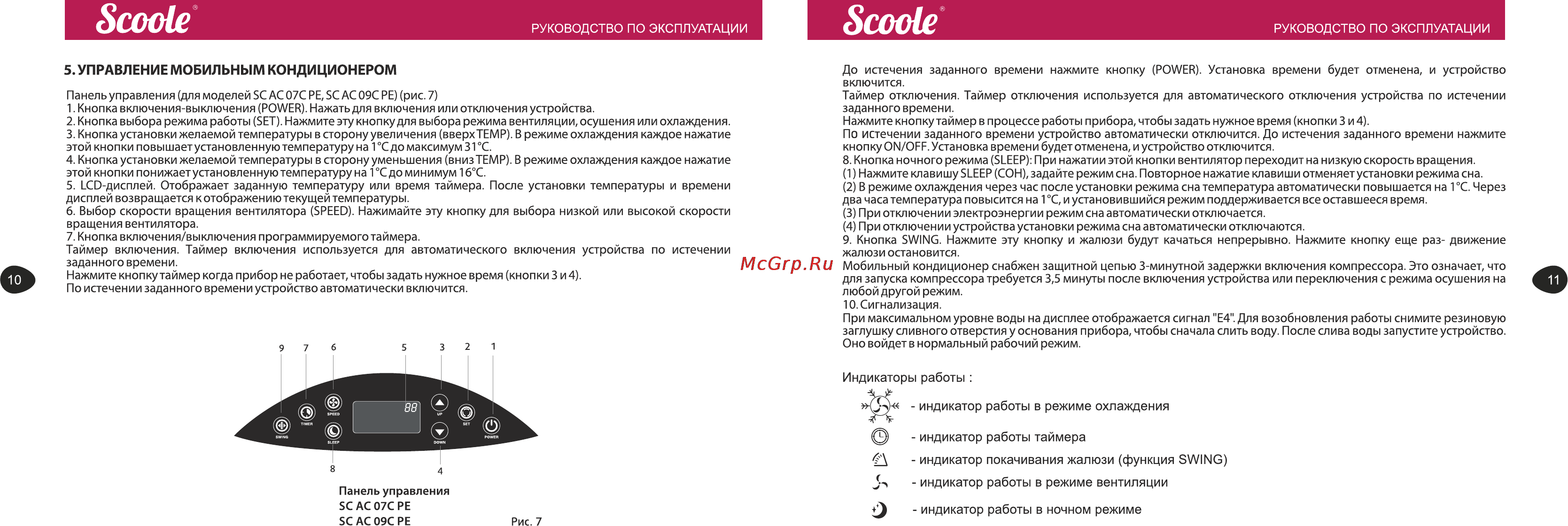 Scoole SC AC 07C PE [10/10] Руководство по эксплуатации