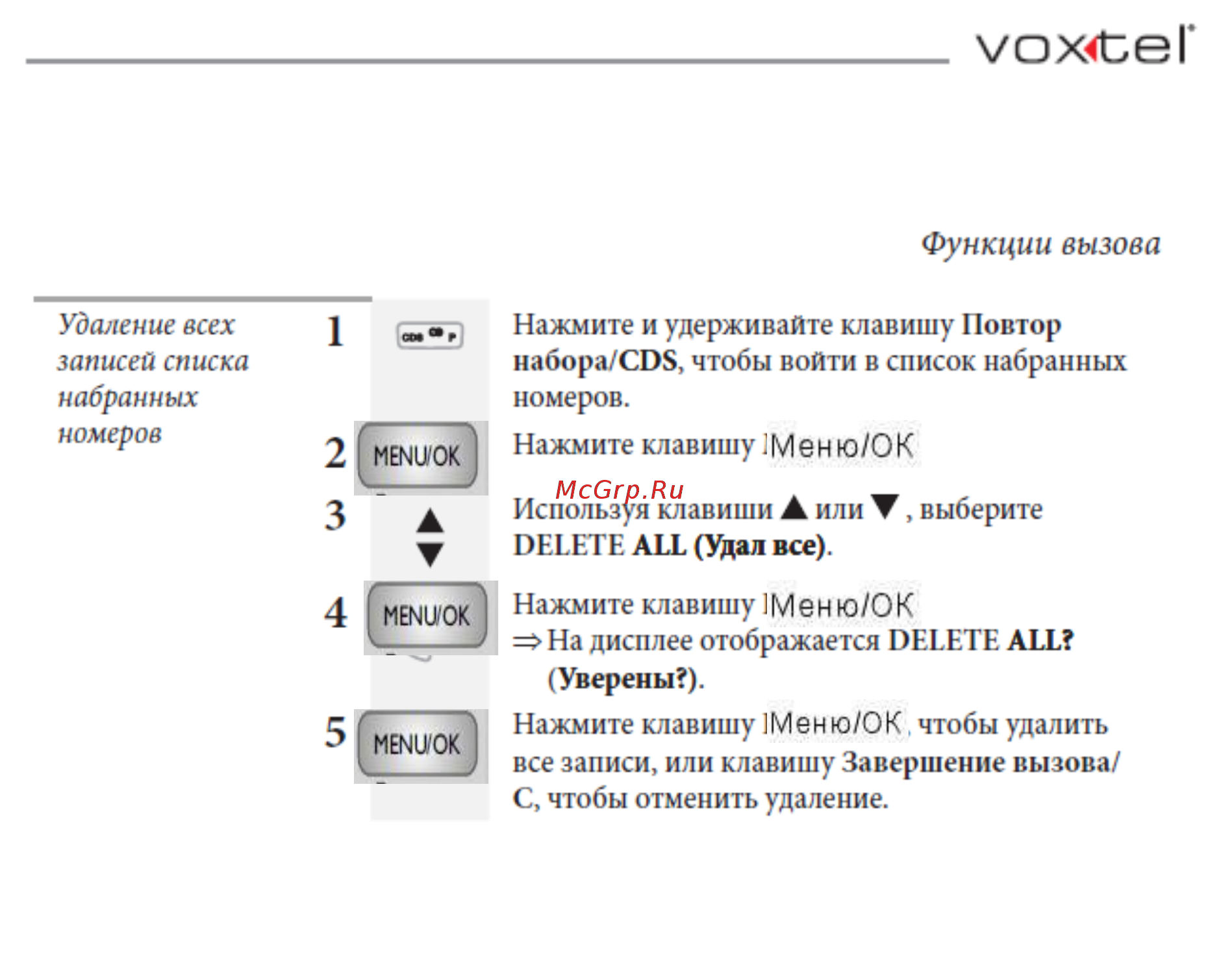 Voxtel Profi 5100 BI Инструкция по эксплуатации онлайн [18/41] 46603