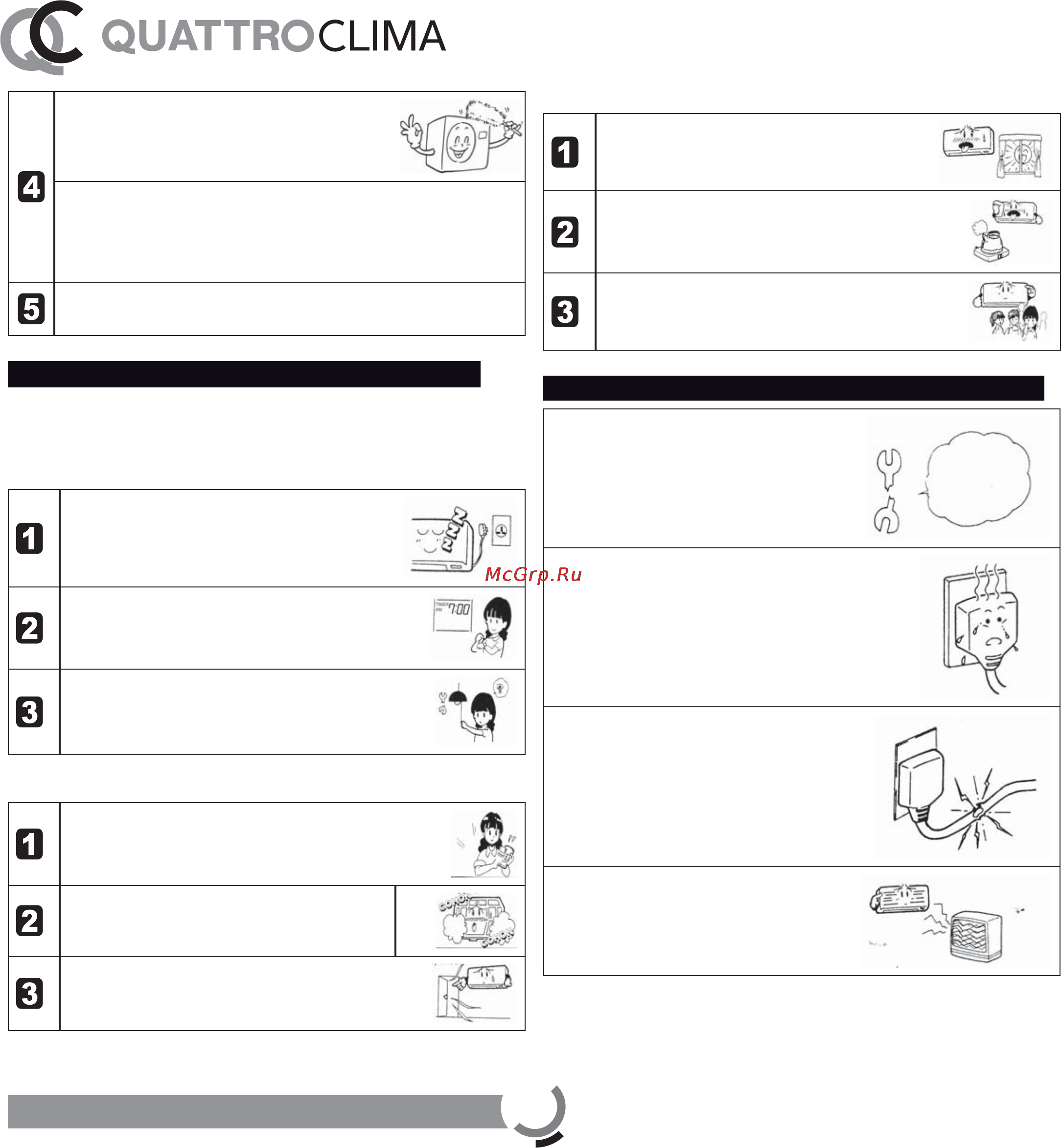 Quattroclima EFFECTO STANDARD QV/QN-ES12WA [13/20] User s manual